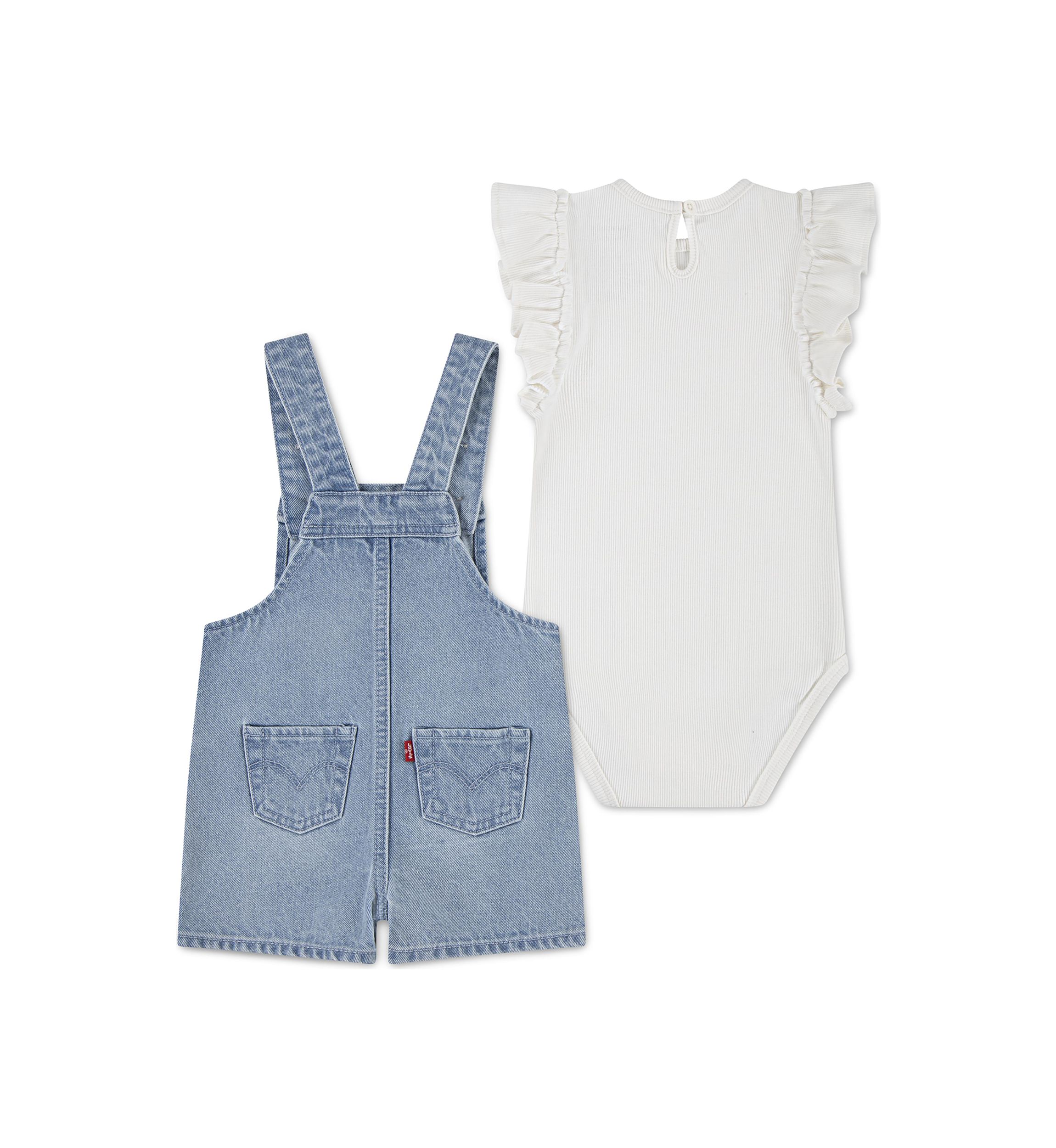 Baby Girls Butterfly Overall Set