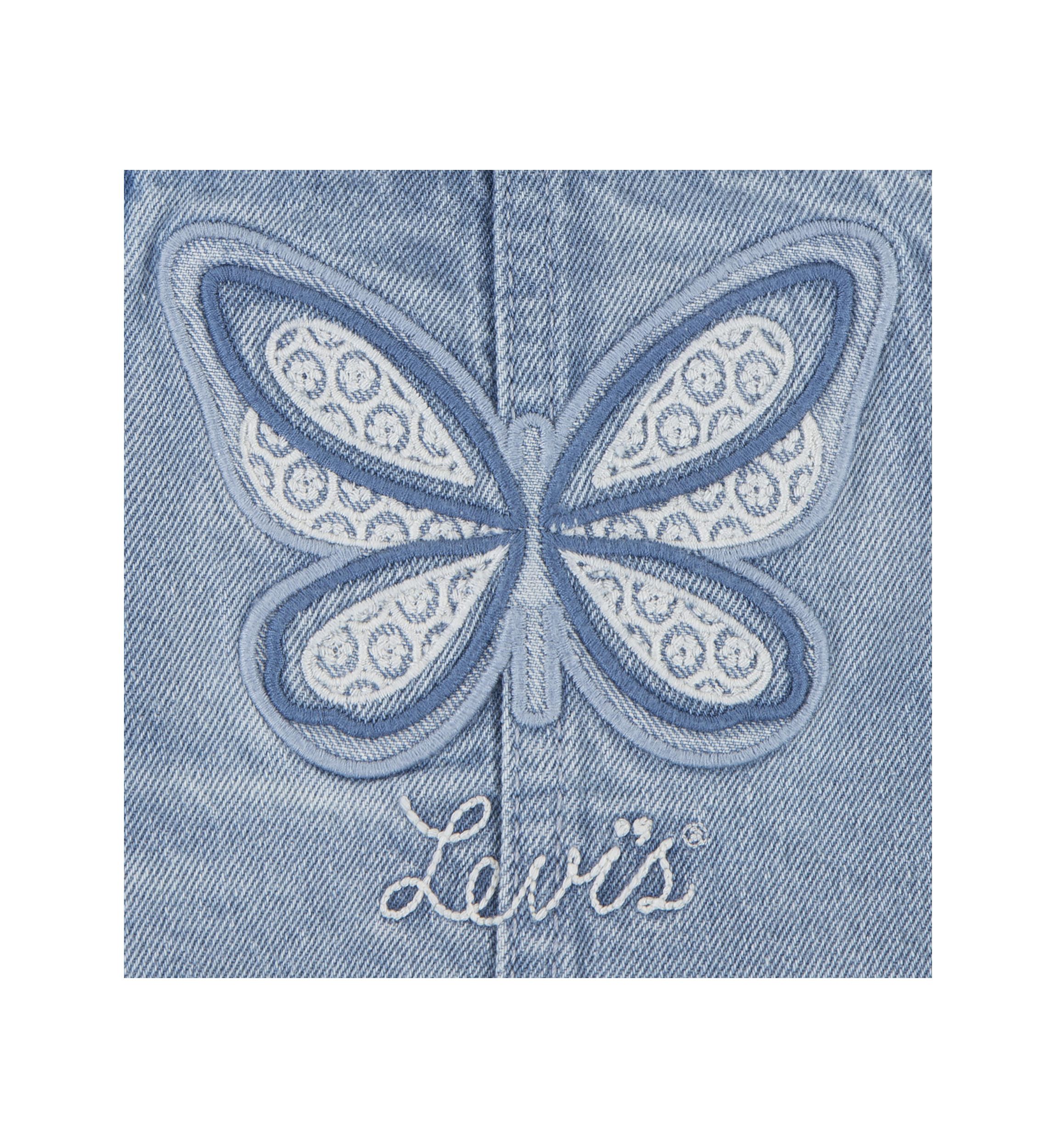 Baby Girls Butterfly Overall Set