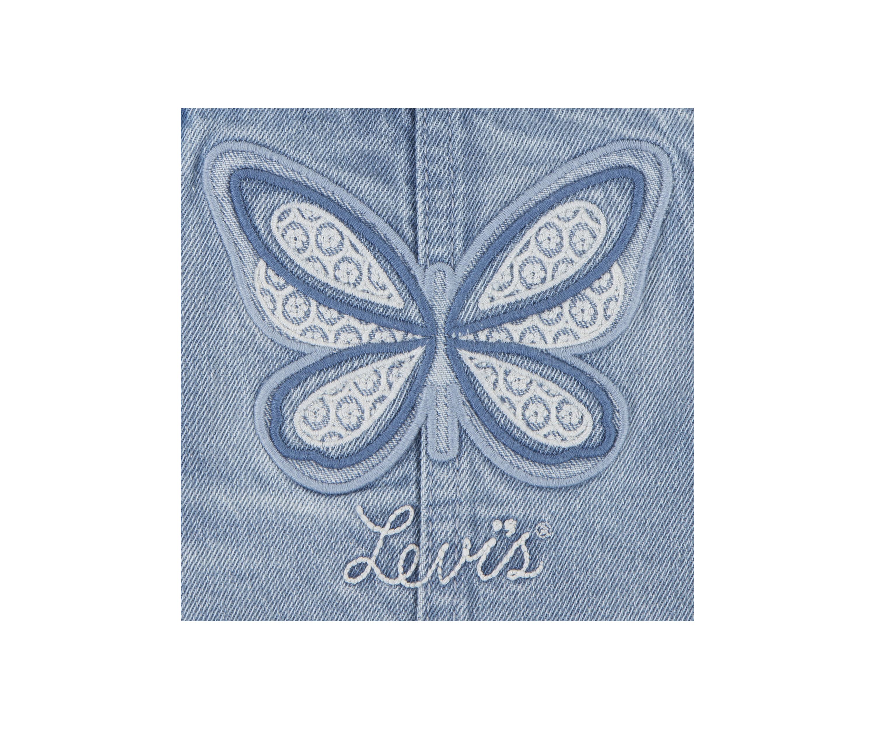 Baby Girls Butterfly Overall Set
