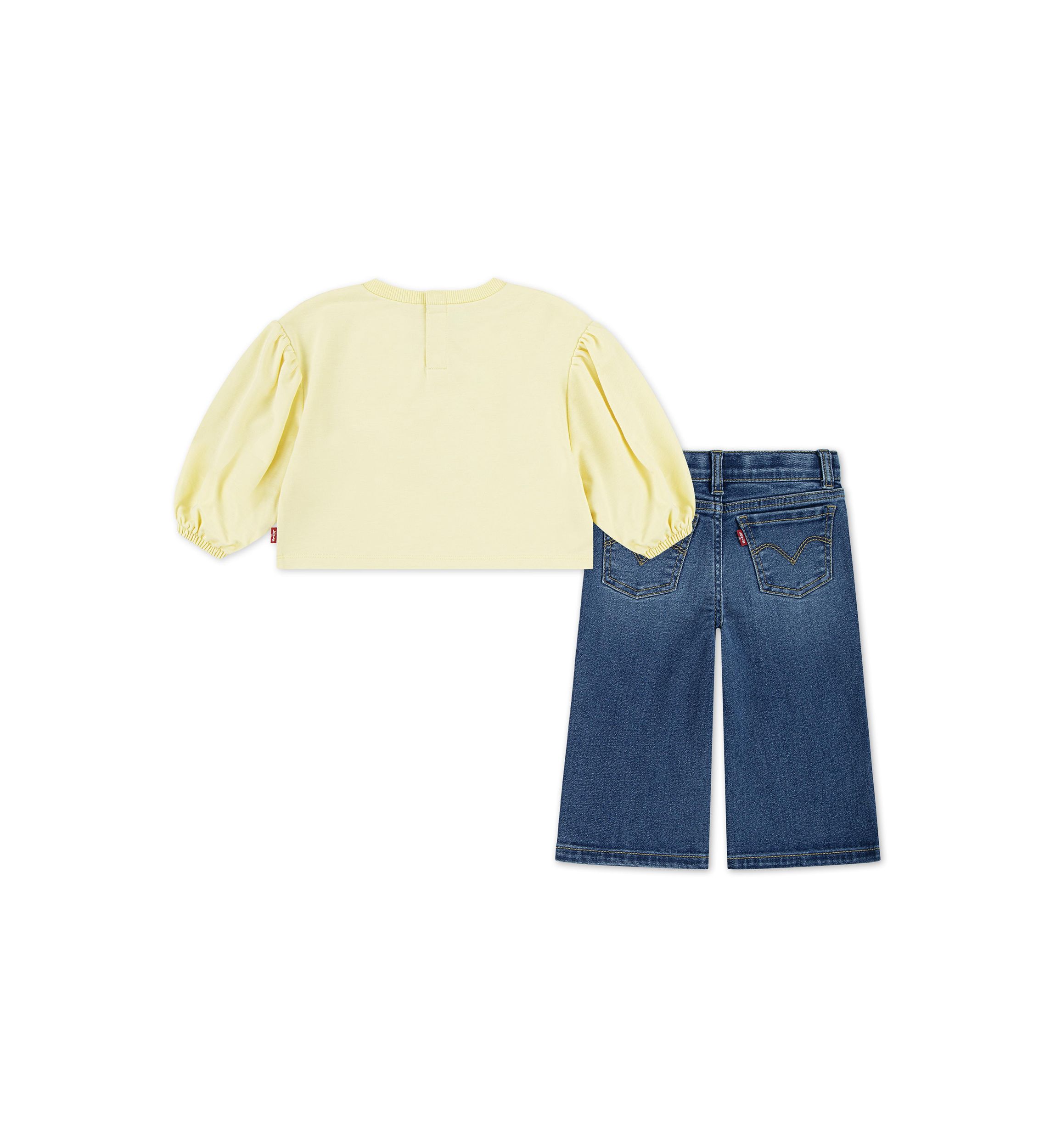 Baby Girls Graphic Sweatshirt and Jeans Set