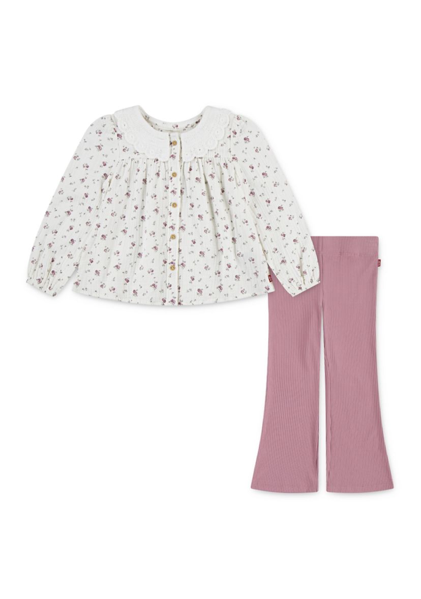 Baby Girls Blouse and Leggings Set