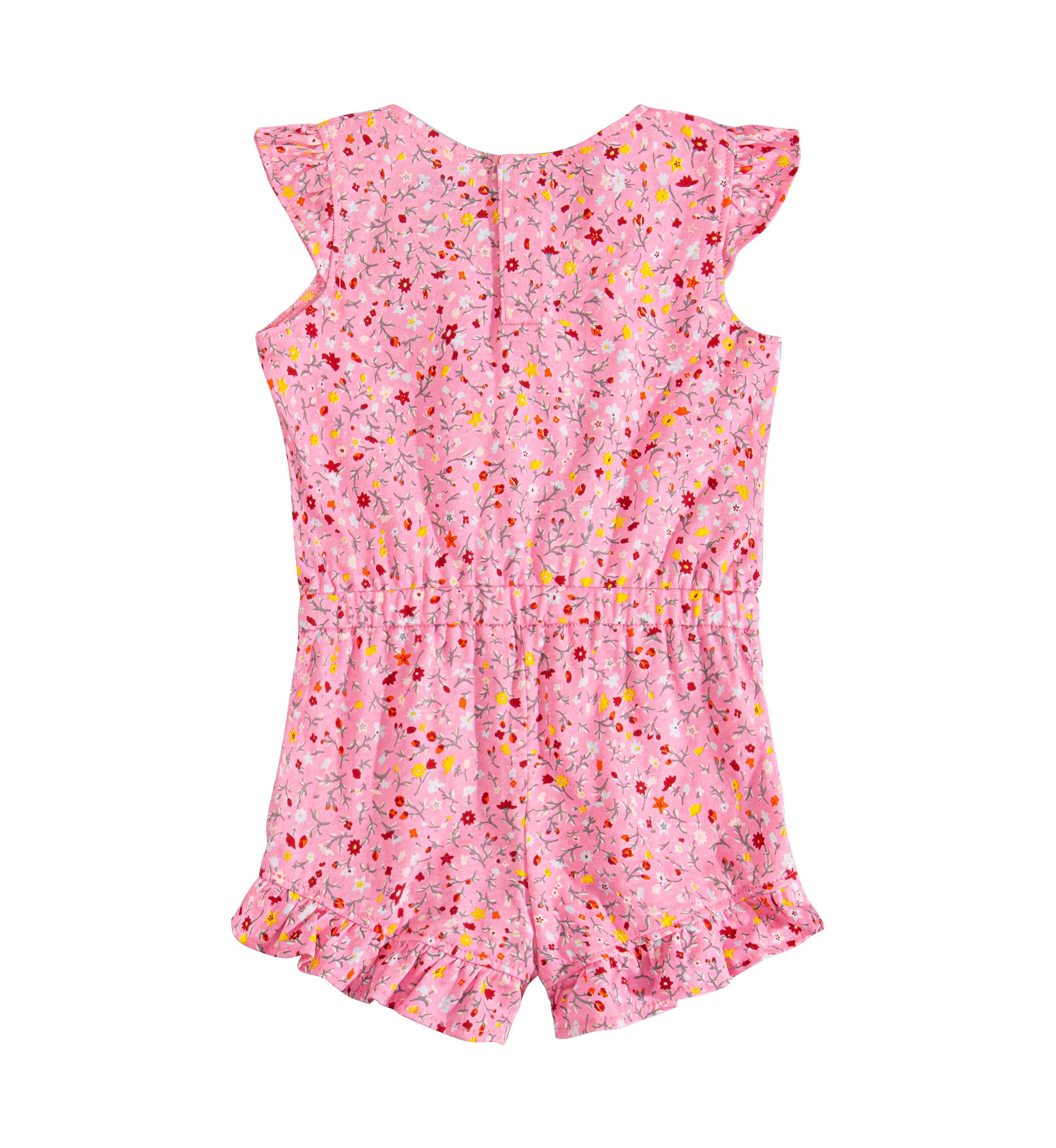 Toddler Girls Floral Ruffle Romper 