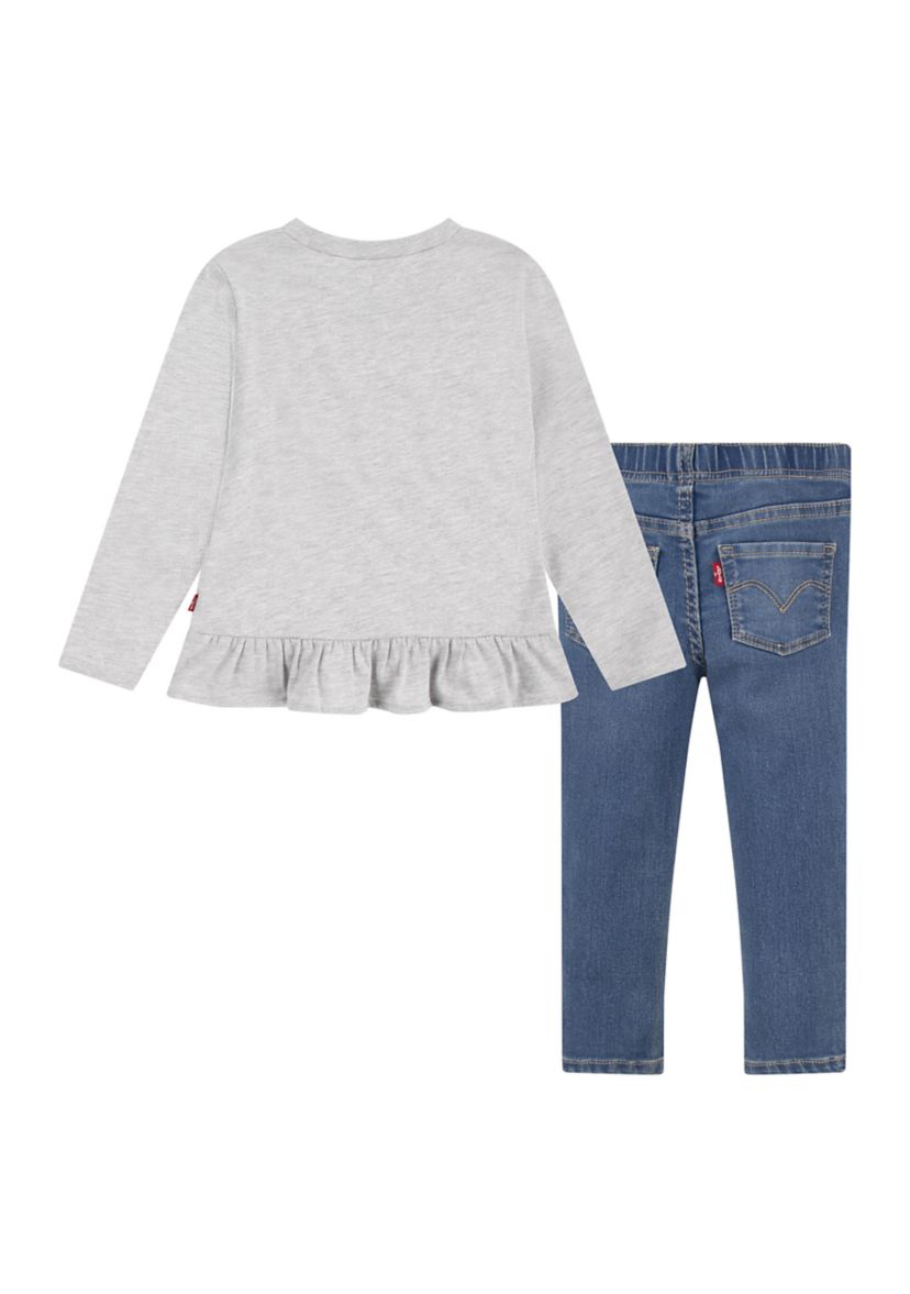 Toddler Girls Heart Logo Graphic Set 