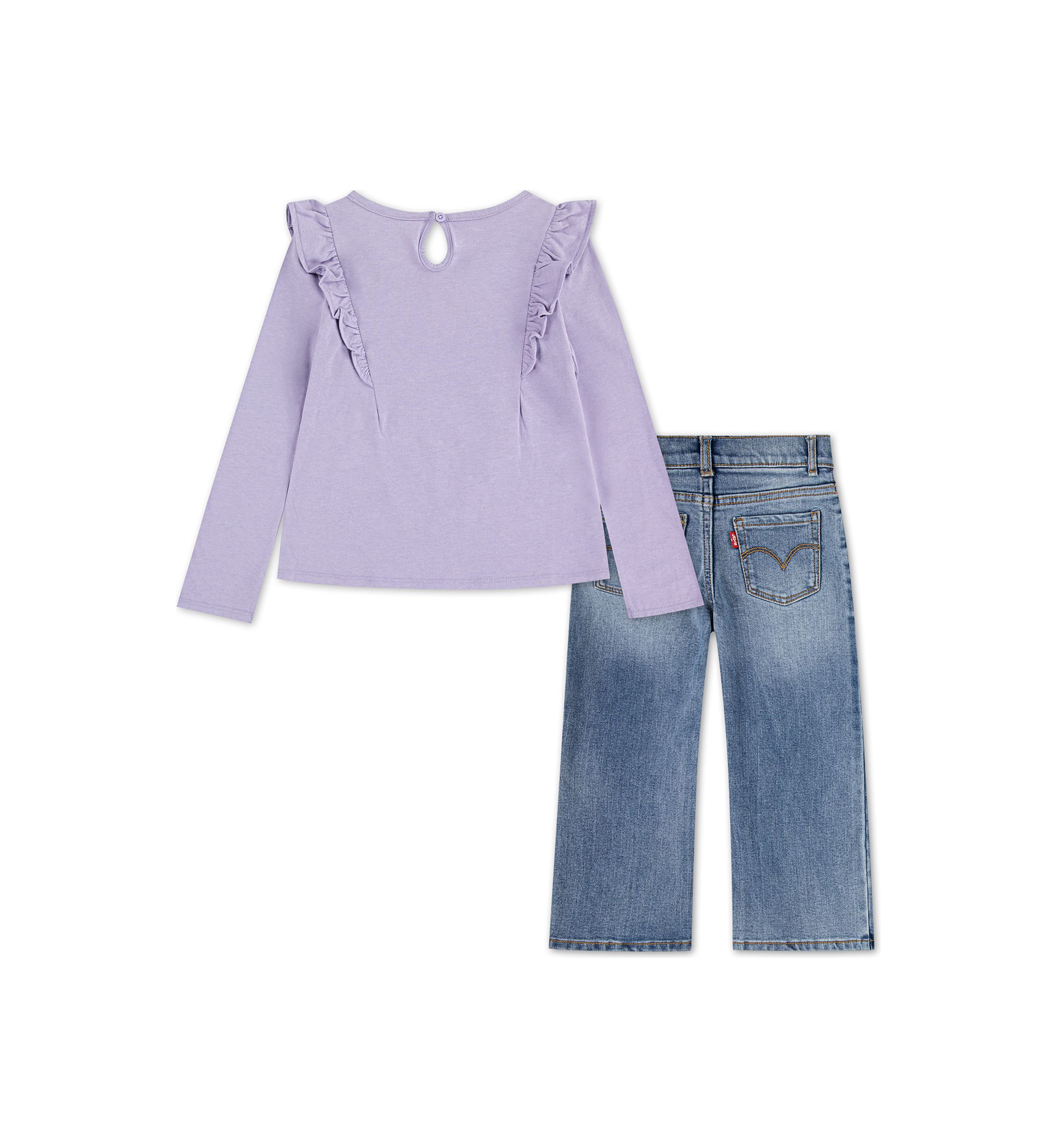 Toddler Girls T-Shirt and Jeans Set