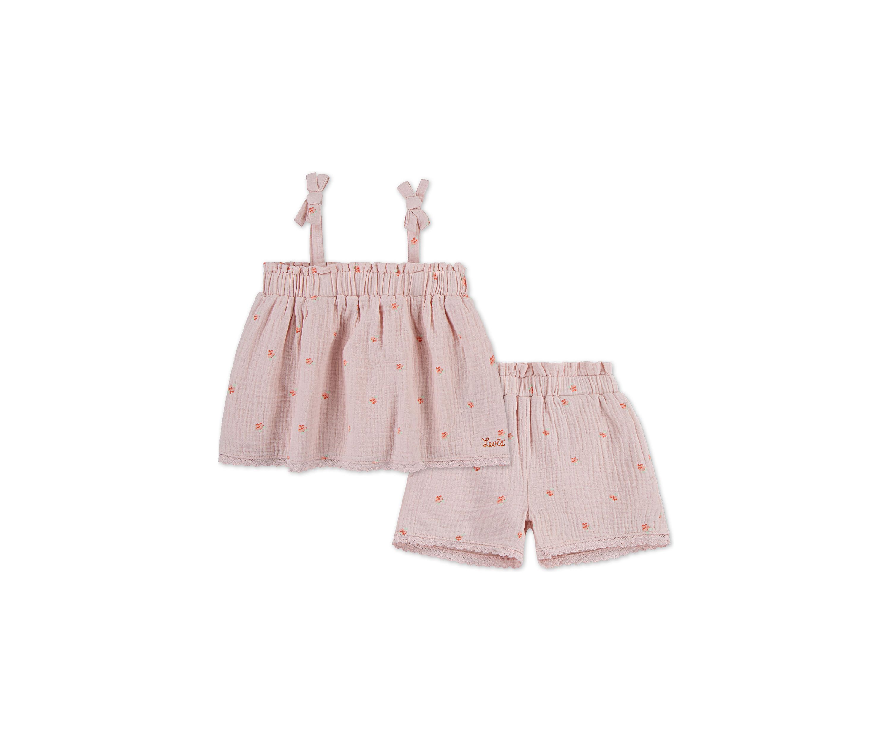 Girls 4-6x Tie Tank Top and Shorts Set