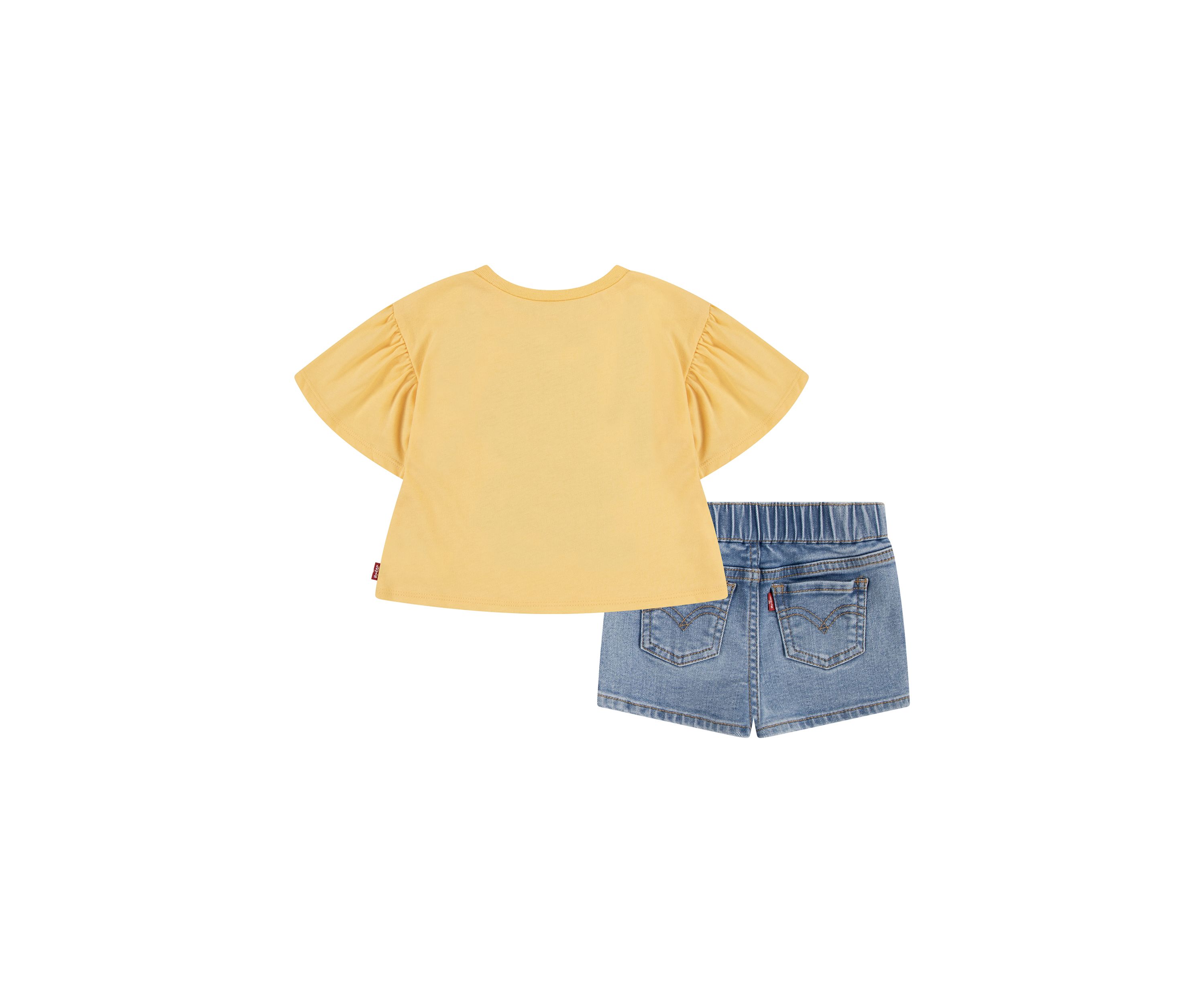 Toddler Girls Flutter Sleeve Graphic T-Shirt