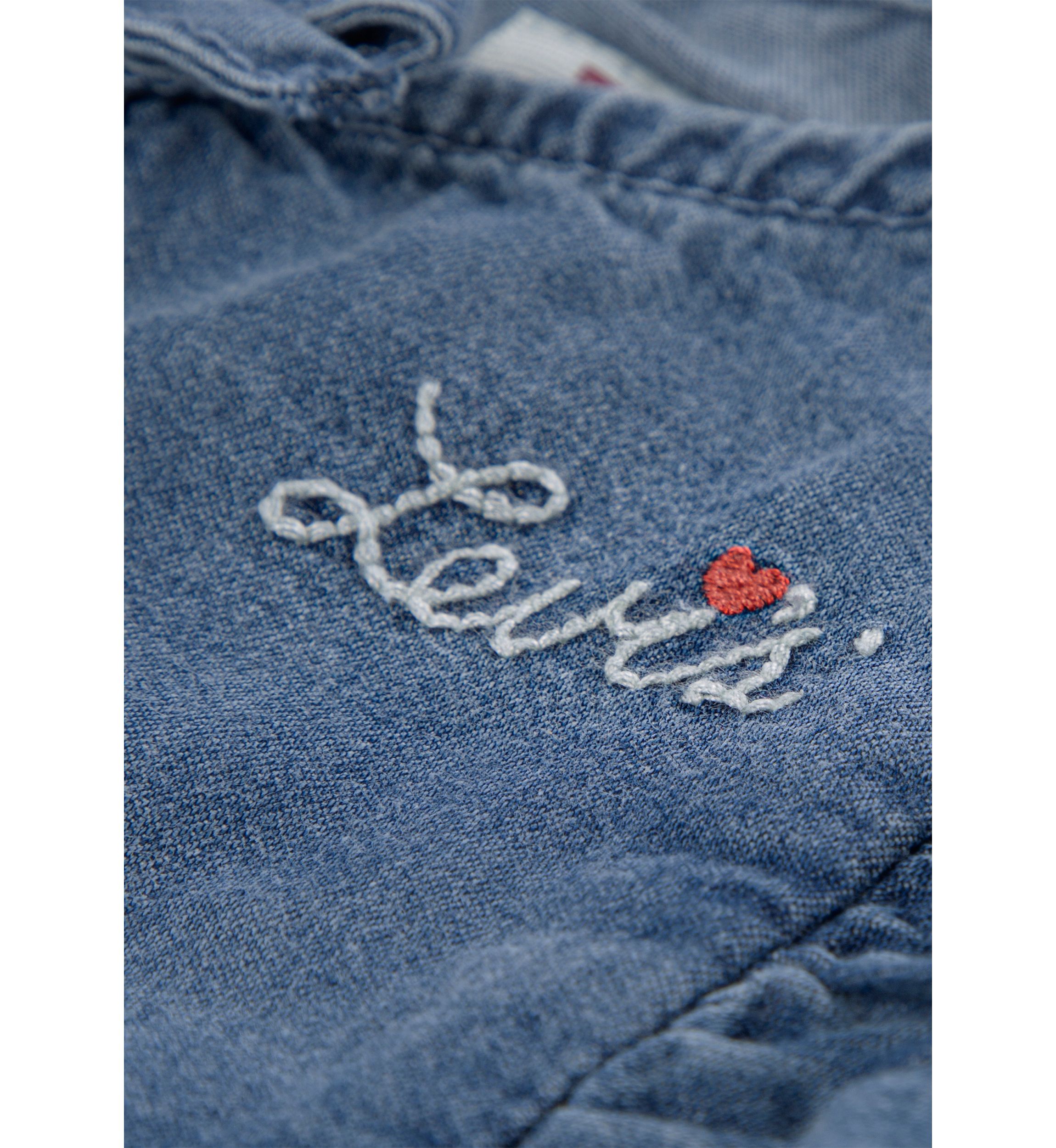 Toddler Girls Top Heart Pocket Pants Set