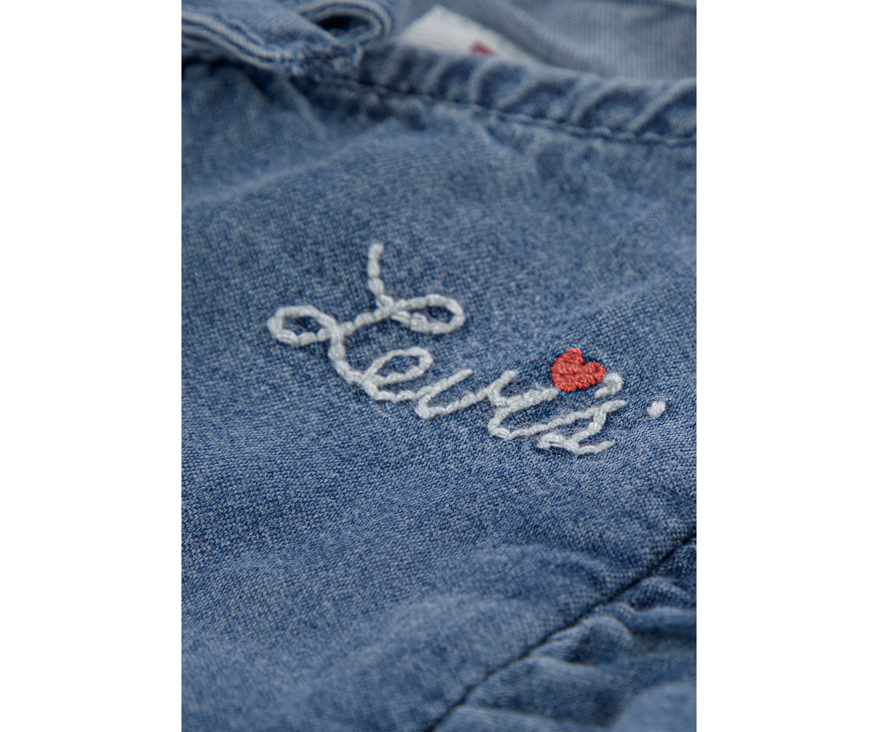 Toddler Girls Top Heart Pocket Pants Set