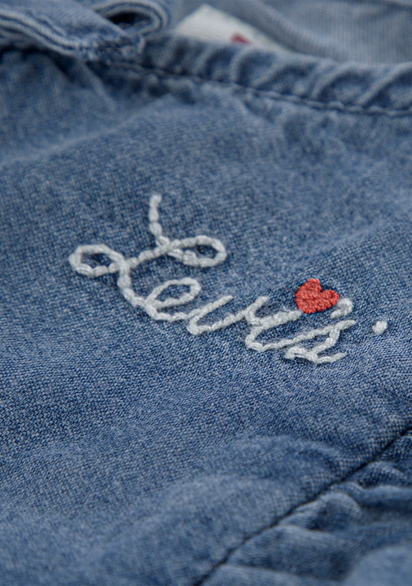 Toddler Girls Top Heart Pocket Pants Set