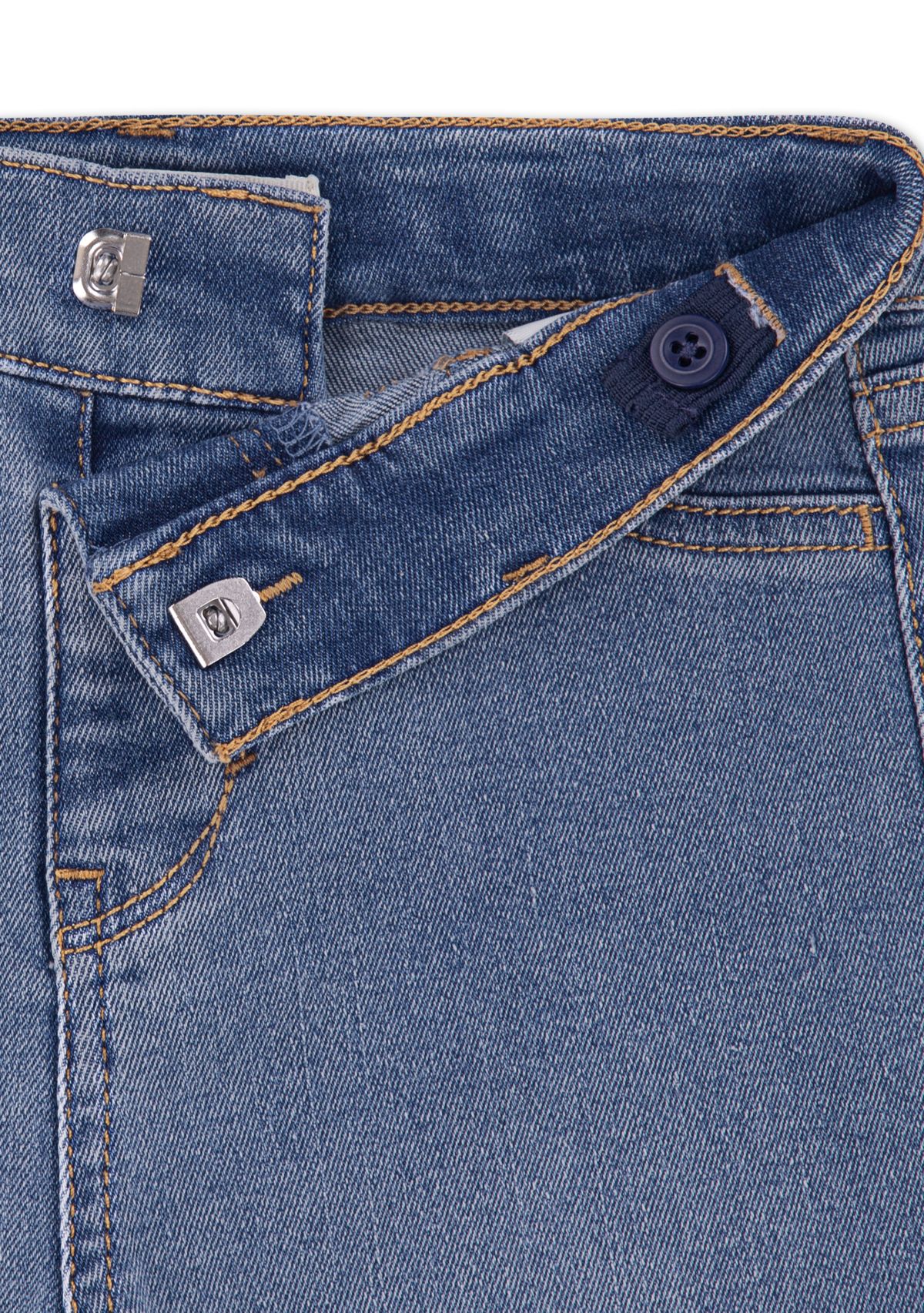 Toddler Girls Bow Top and Wide Leg Jeans Set