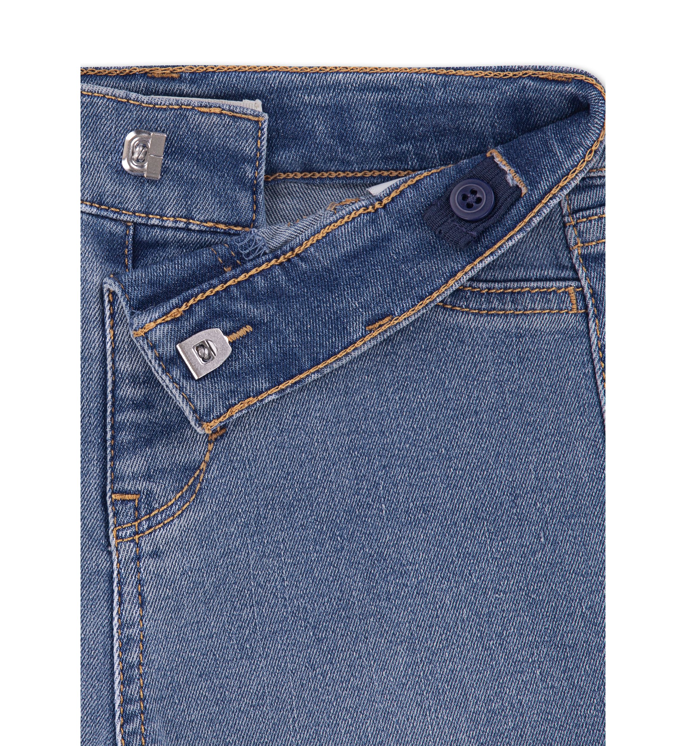 Toddler Girls Bow Top and Wide Leg Jeans Set