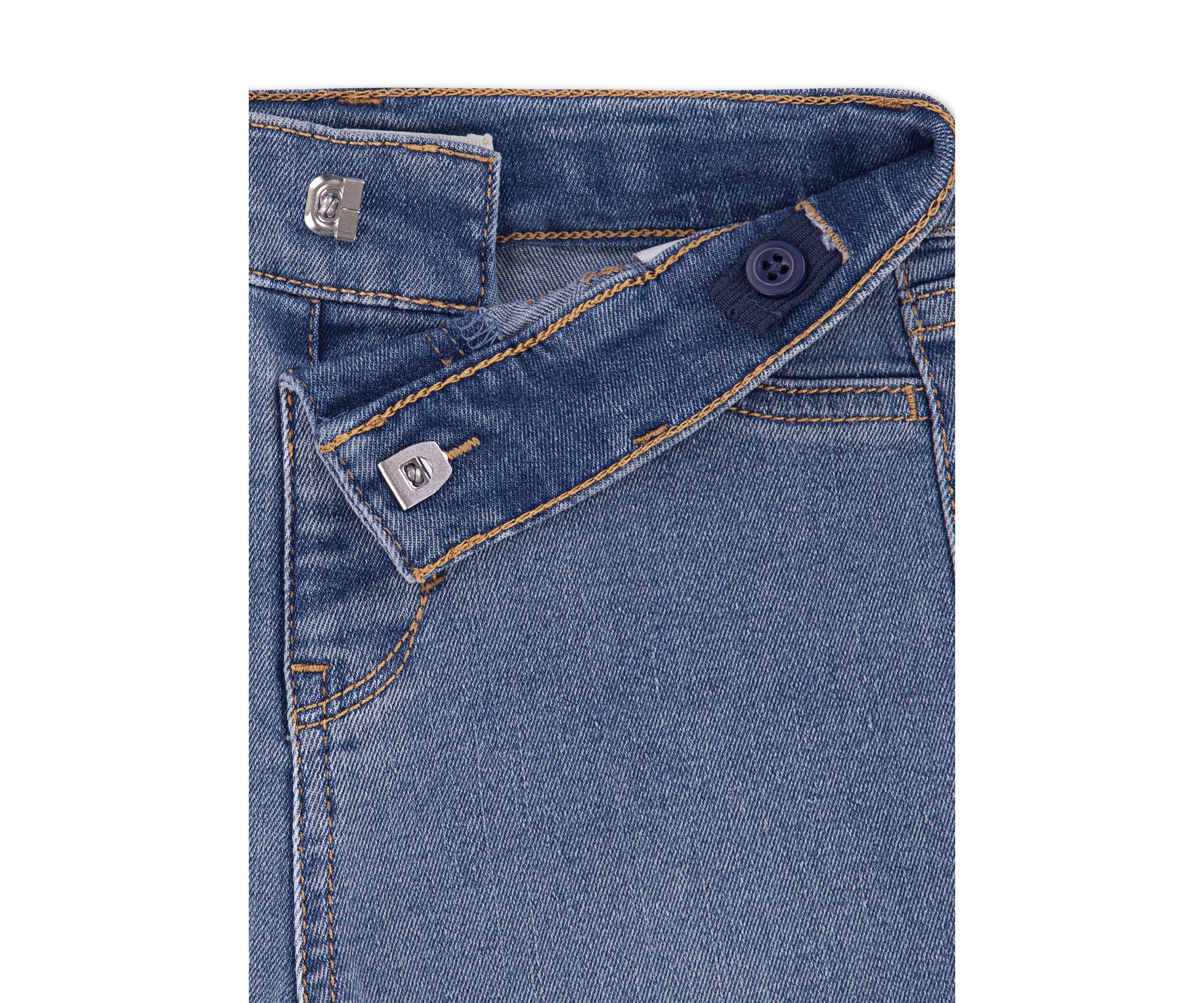 Toddler Girls Bow Top and Wide Leg Jeans Set