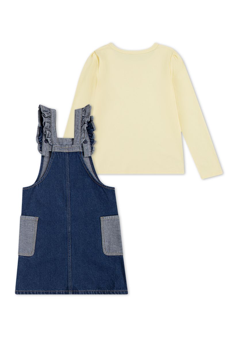 Toddler Girls Flutter Sleeve Skirtall and Top Set