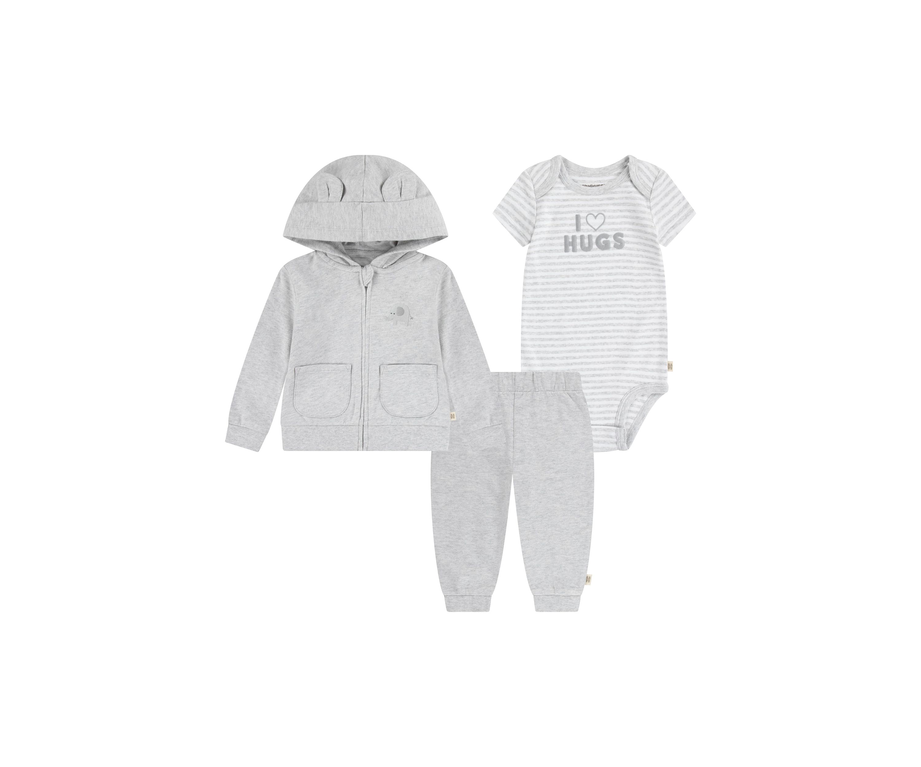 Baby Boys 3 Piece Bodysuit Set