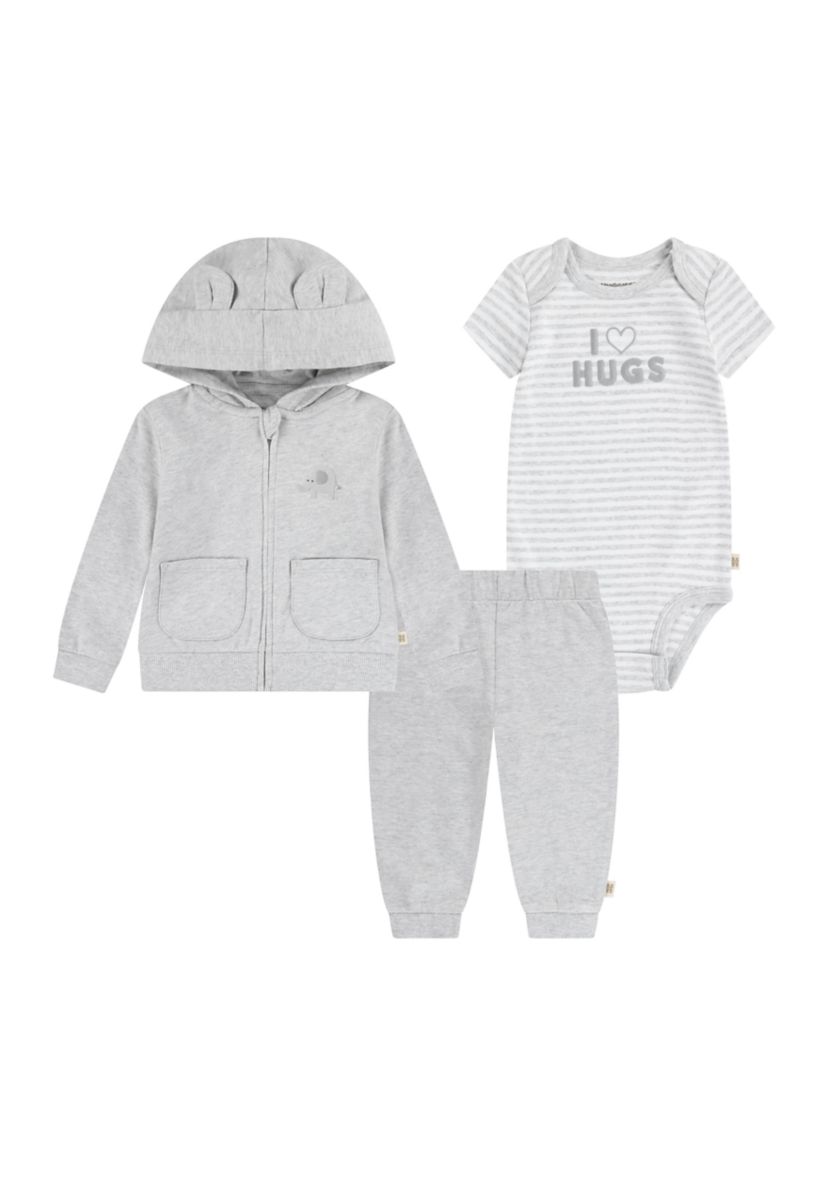 Baby Boys 3 Piece Bodysuit Set