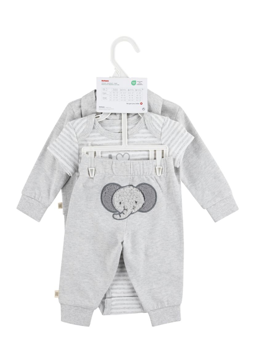 Baby Boys 3 Piece Bodysuit Set