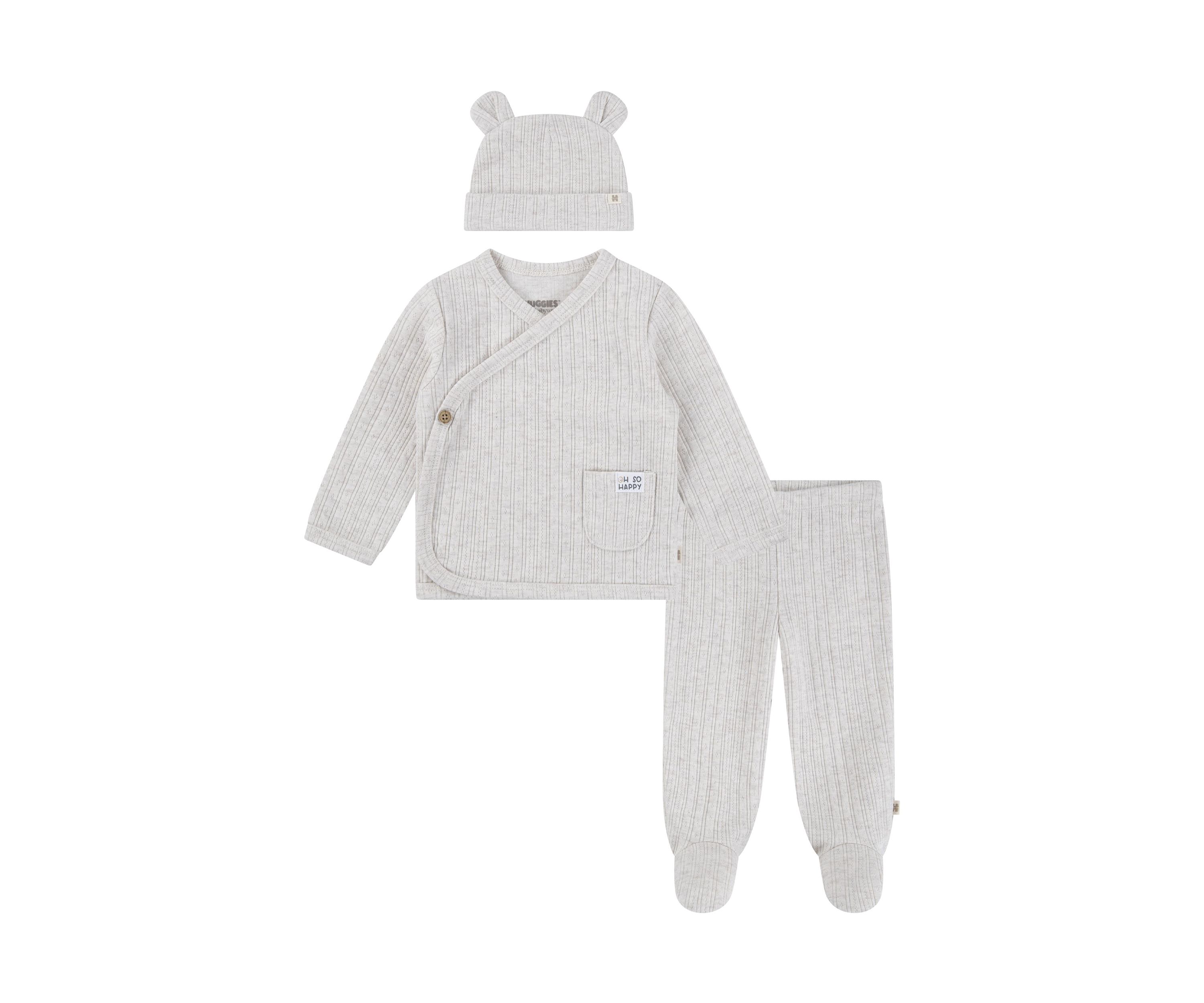 Baby Boys Footed Pants and Hat Set