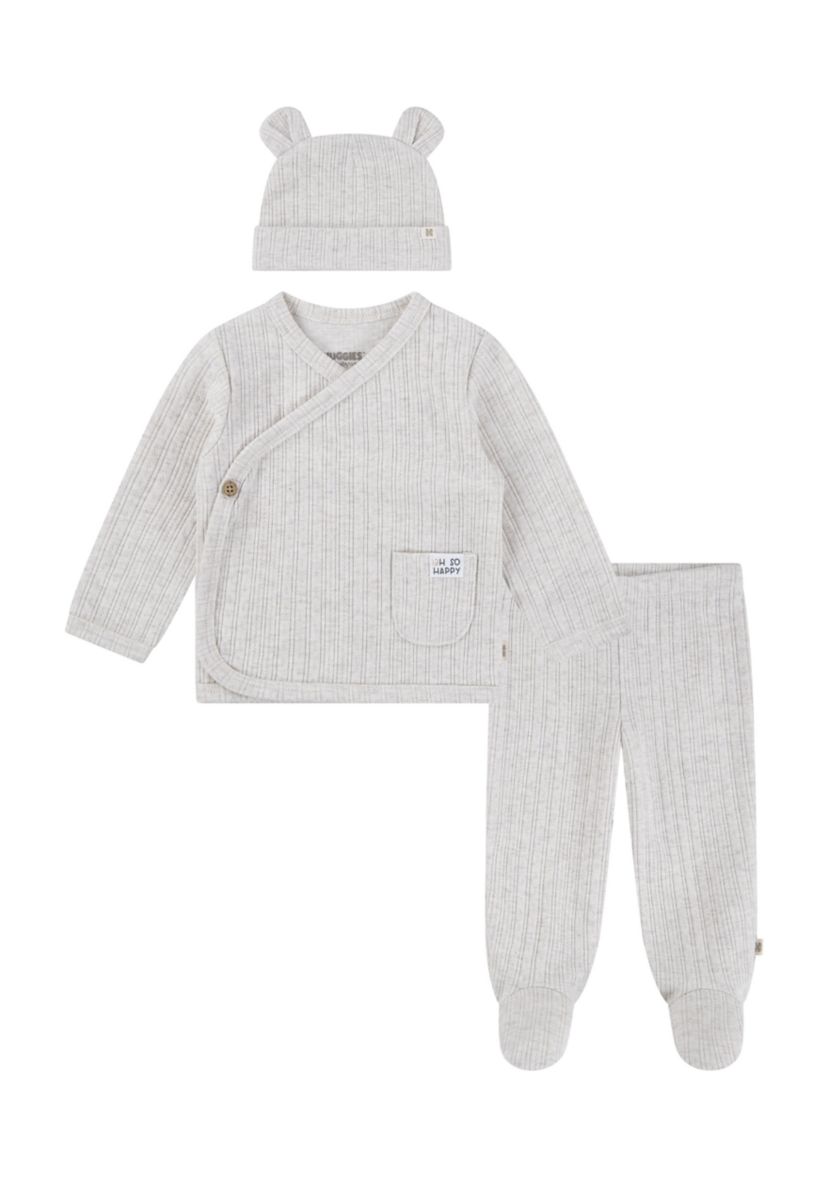 Baby Boys Footed Pants and Hat Set