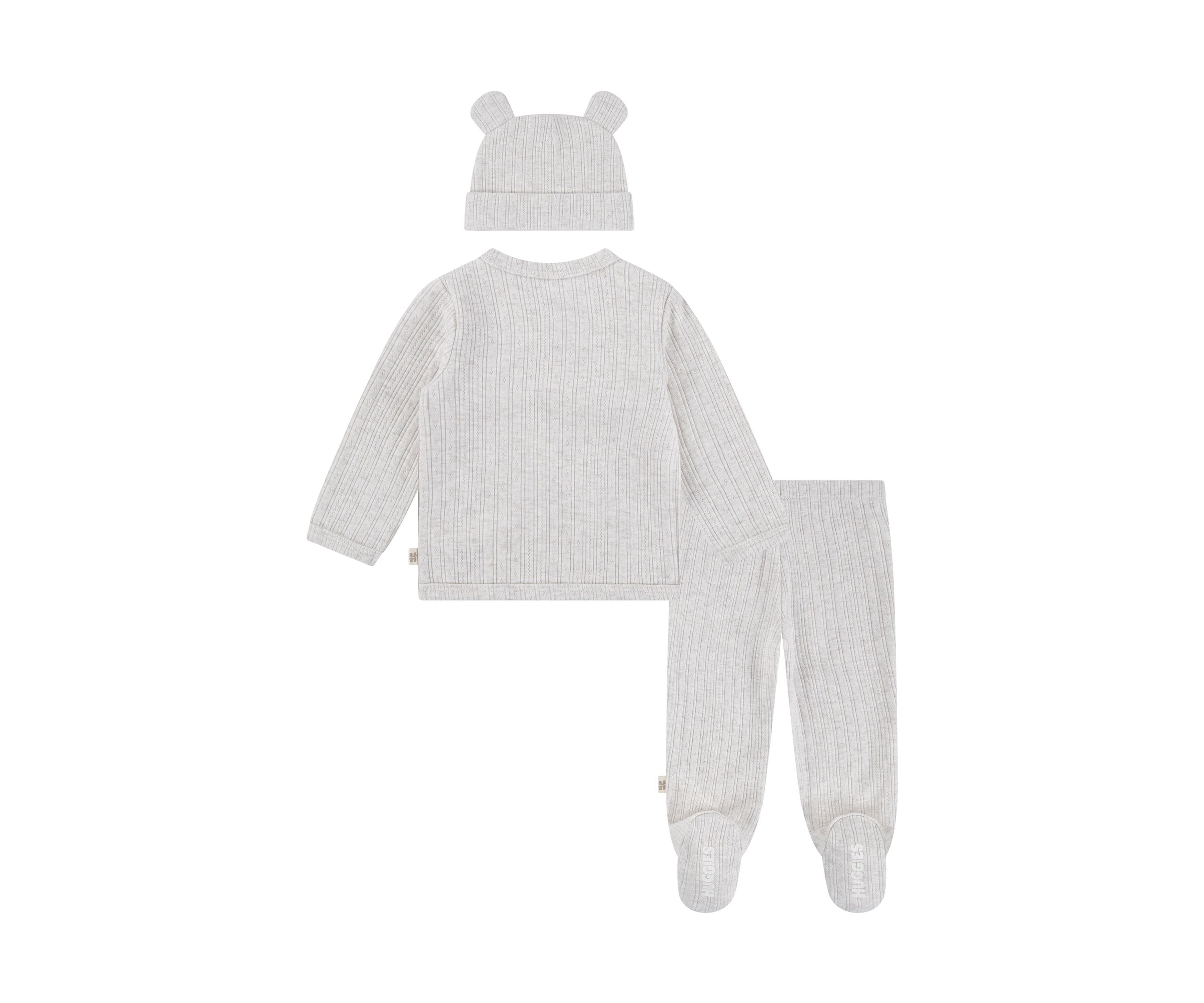 Baby Boys Footed Pants and Hat Set