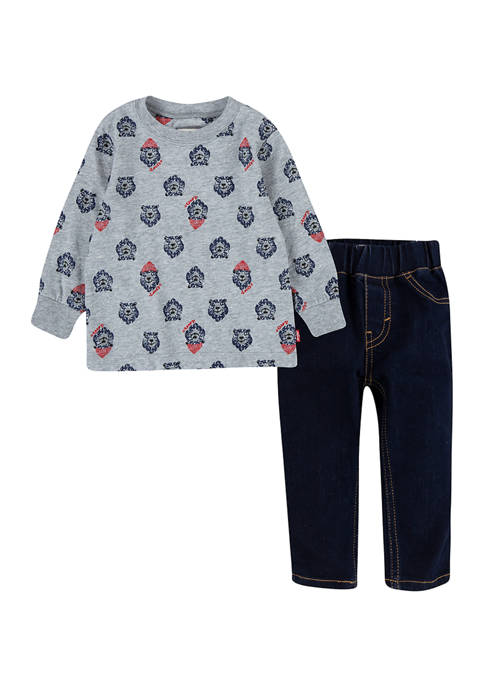 Levi's® Baby Boys Long Sleeve T-Shirt and Pants