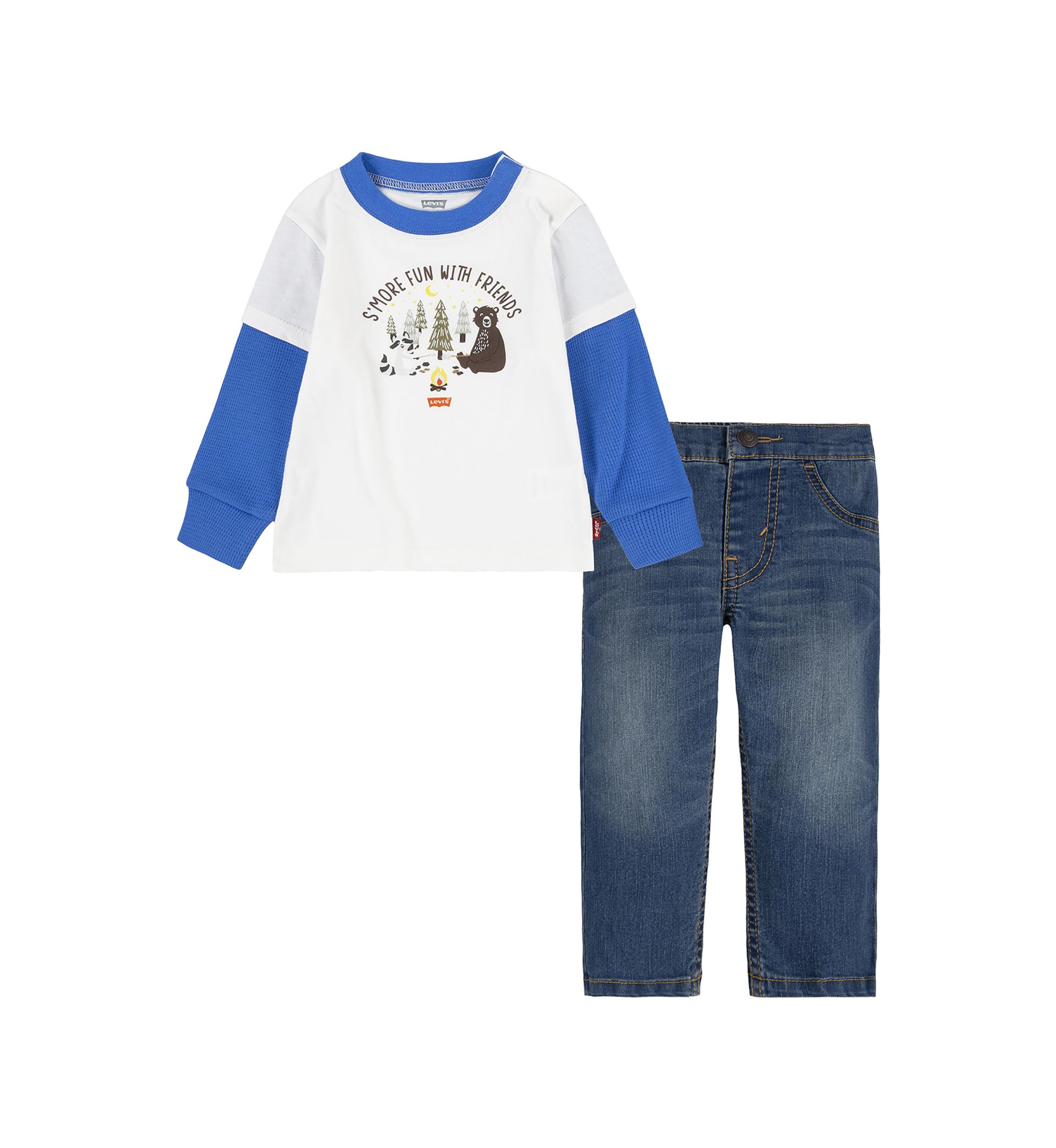 Baby Boys Smore Friends Graphic T-Shirt and Jeans Set