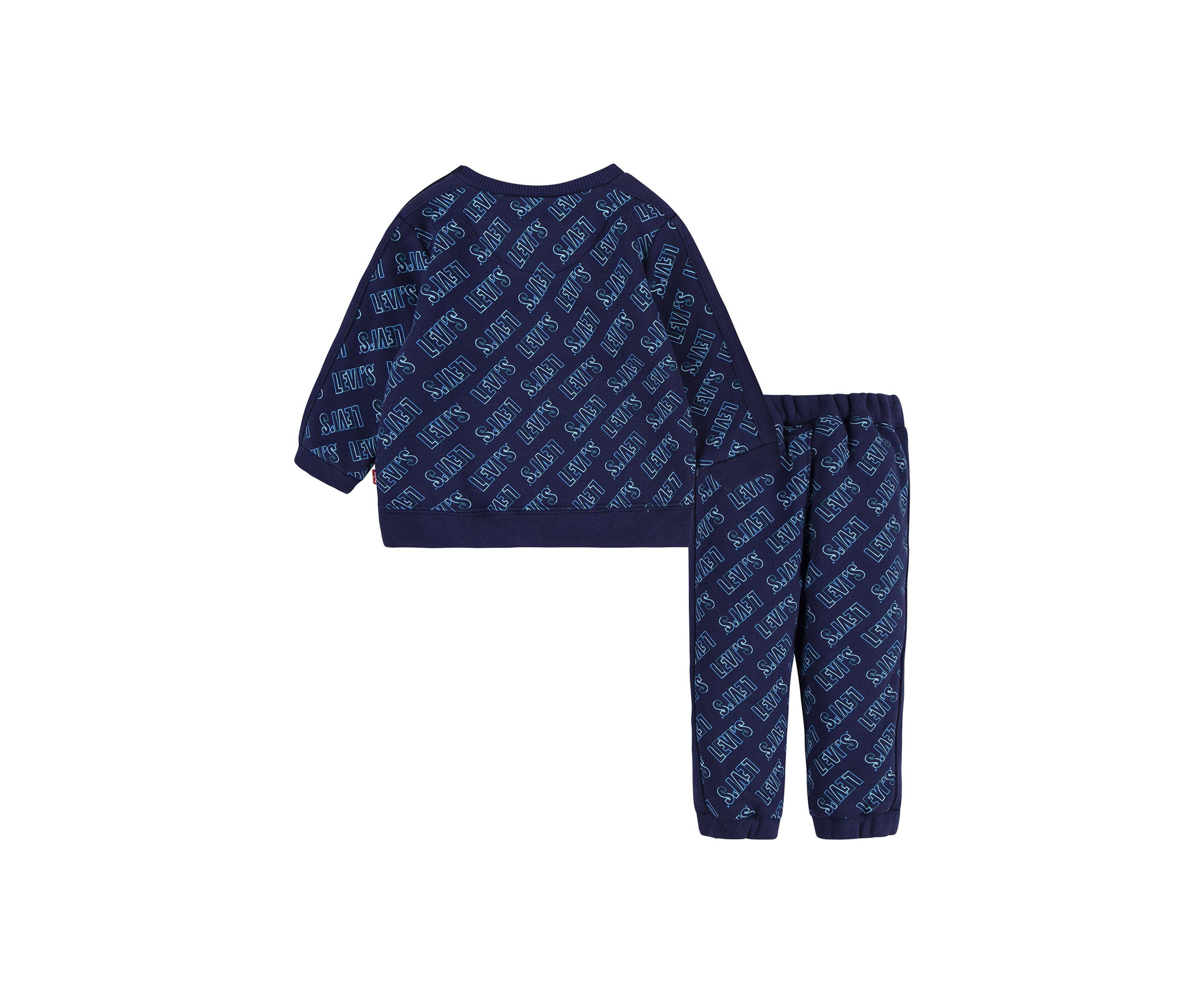 Baby Boys Allover Printed Sweatshirt and Joggers Set