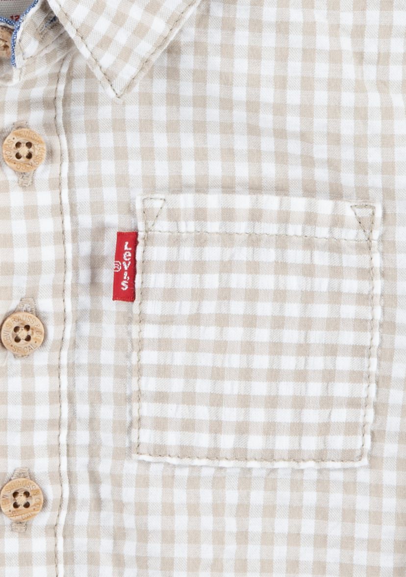 Baby Boys Gingham Bodysuit and Jogger Pants Set