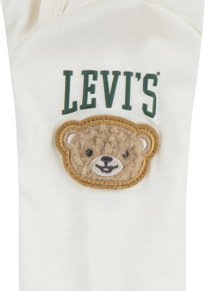Baby Boys Debossed Overalls Set