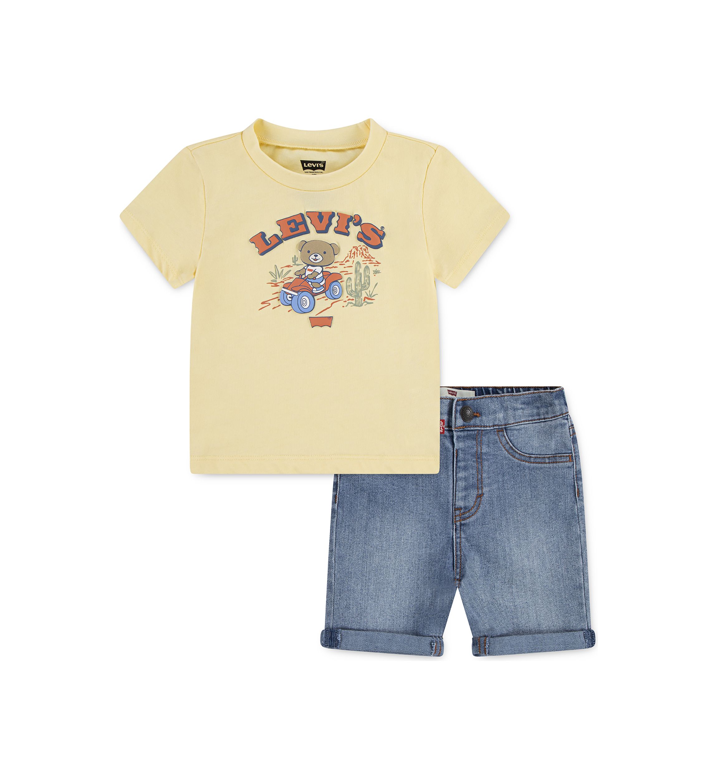 Baby Boys Four Wheeler Denim Set