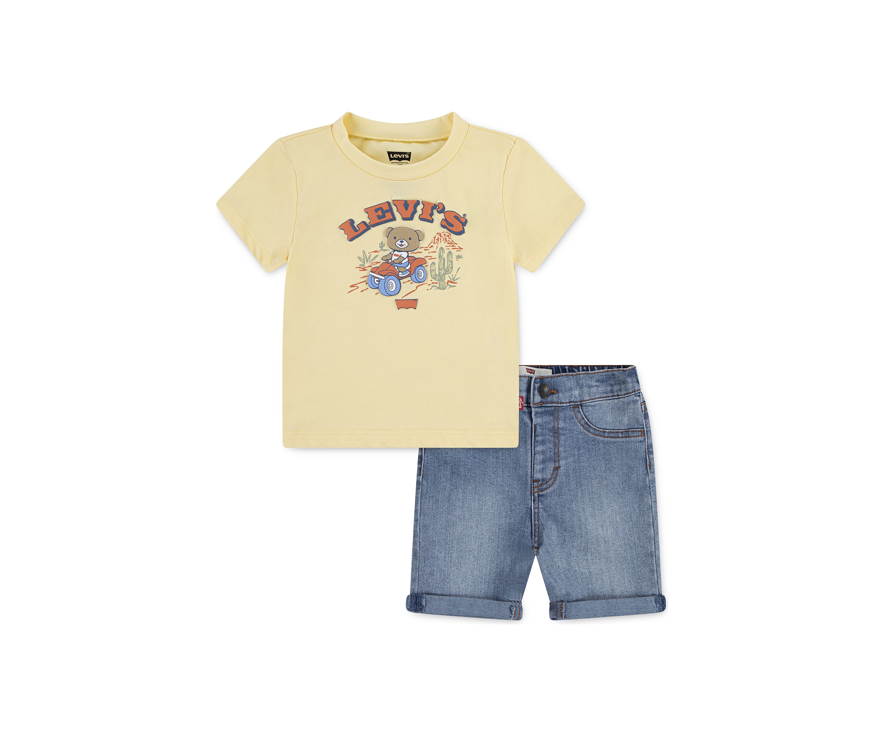 Baby Boys Four Wheeler Denim Set