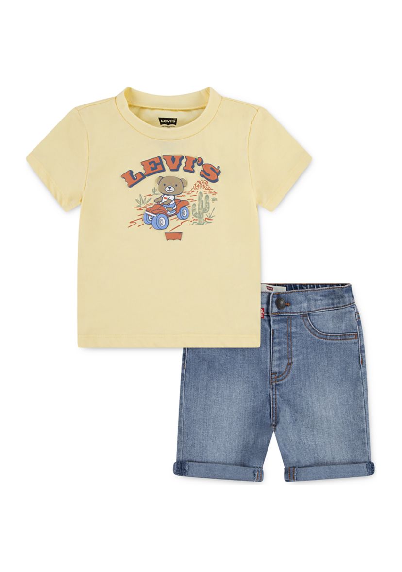 Baby Boys Four Wheeler Denim Set