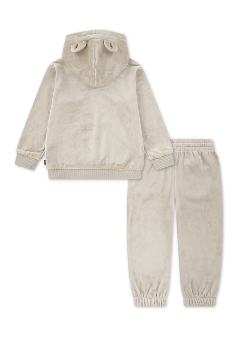 Baby Boys Sherpa Bear Hoodie Set
