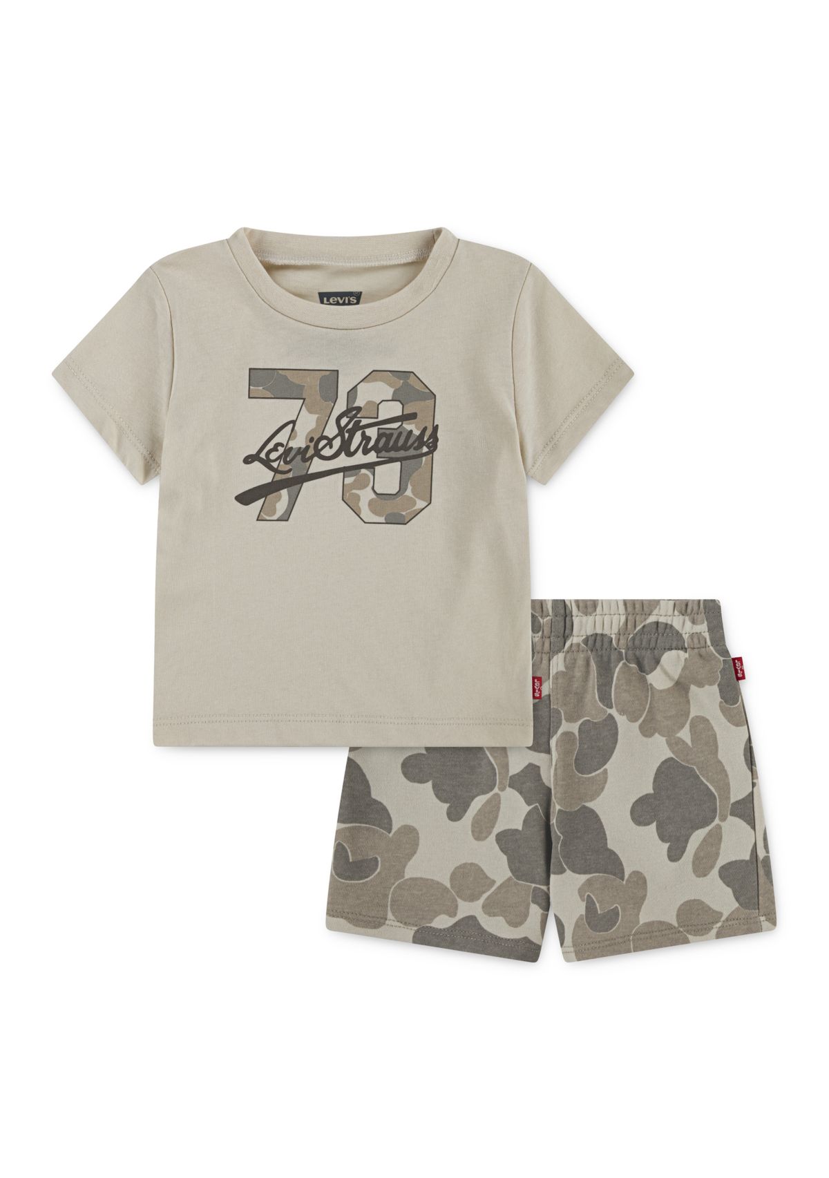 Baby Boys Camo Logo T-Shirt and Shorts Set