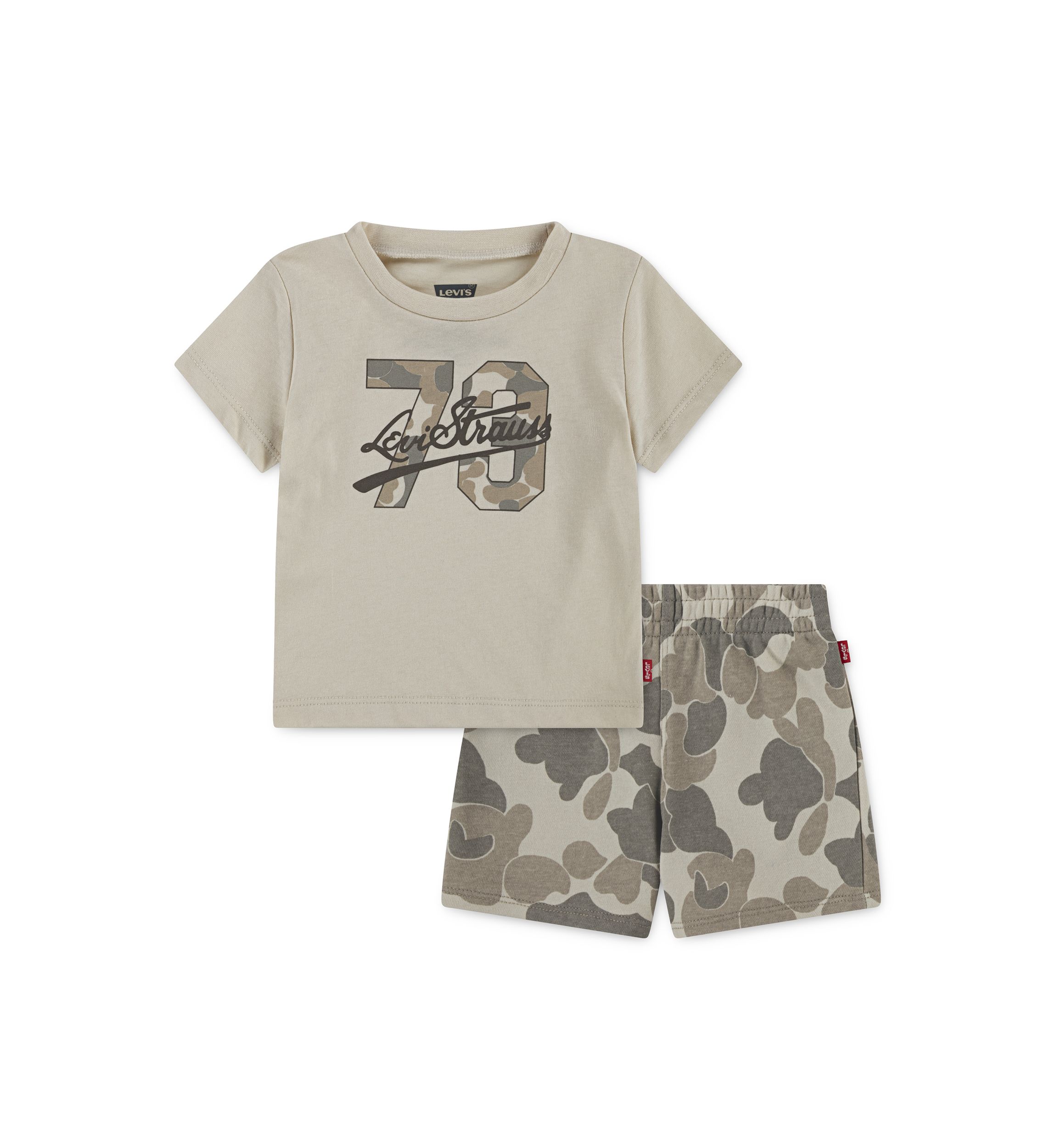 Baby Boys Camo Logo T-Shirt and Shorts Set