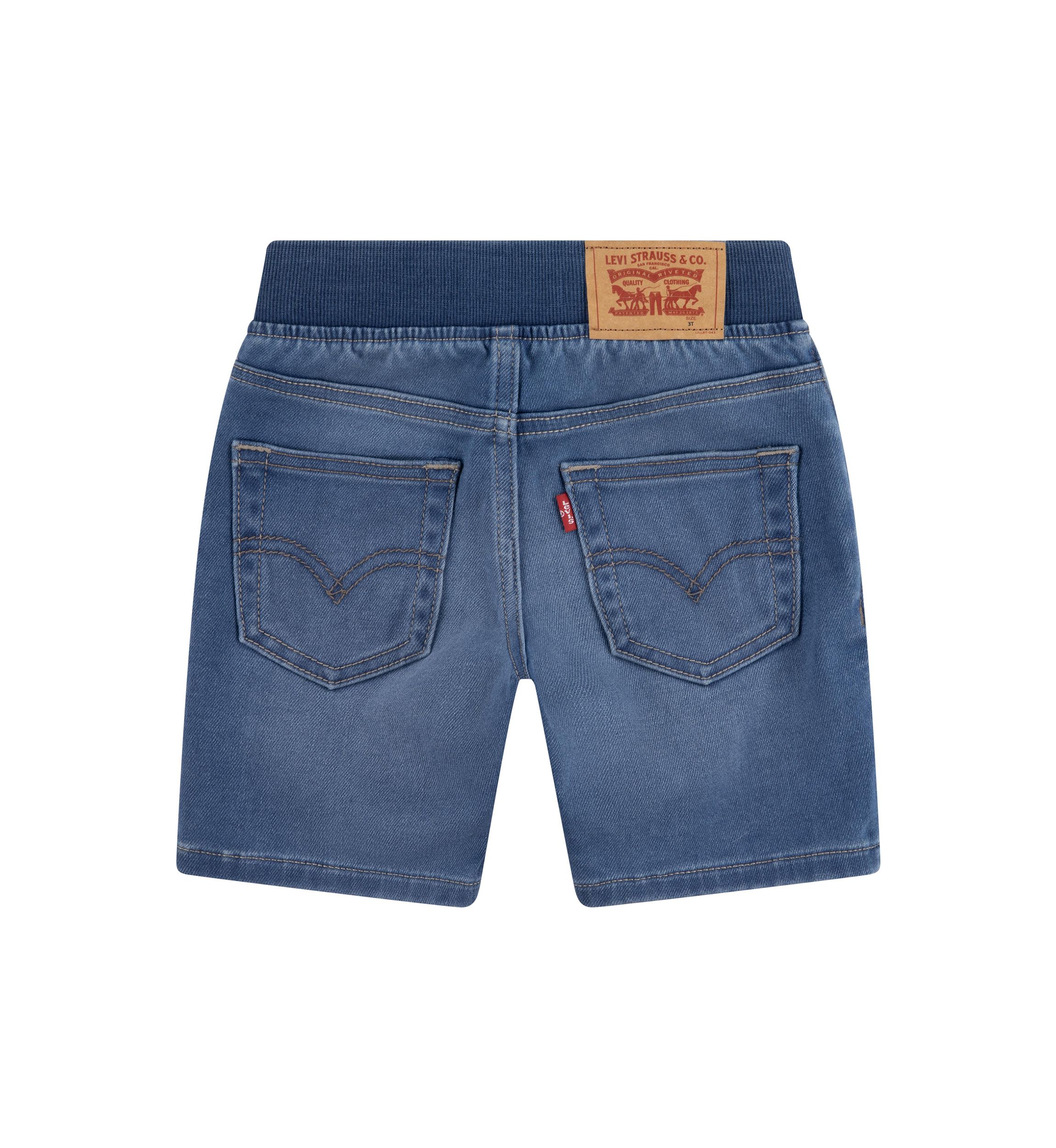 Toddler Girls Knit Denim Shorts