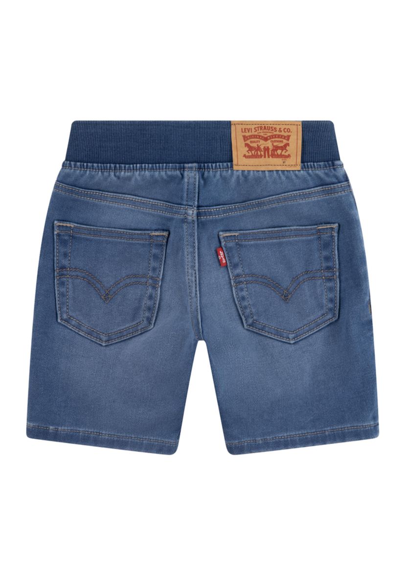 Toddler Girls Knit Denim Shorts