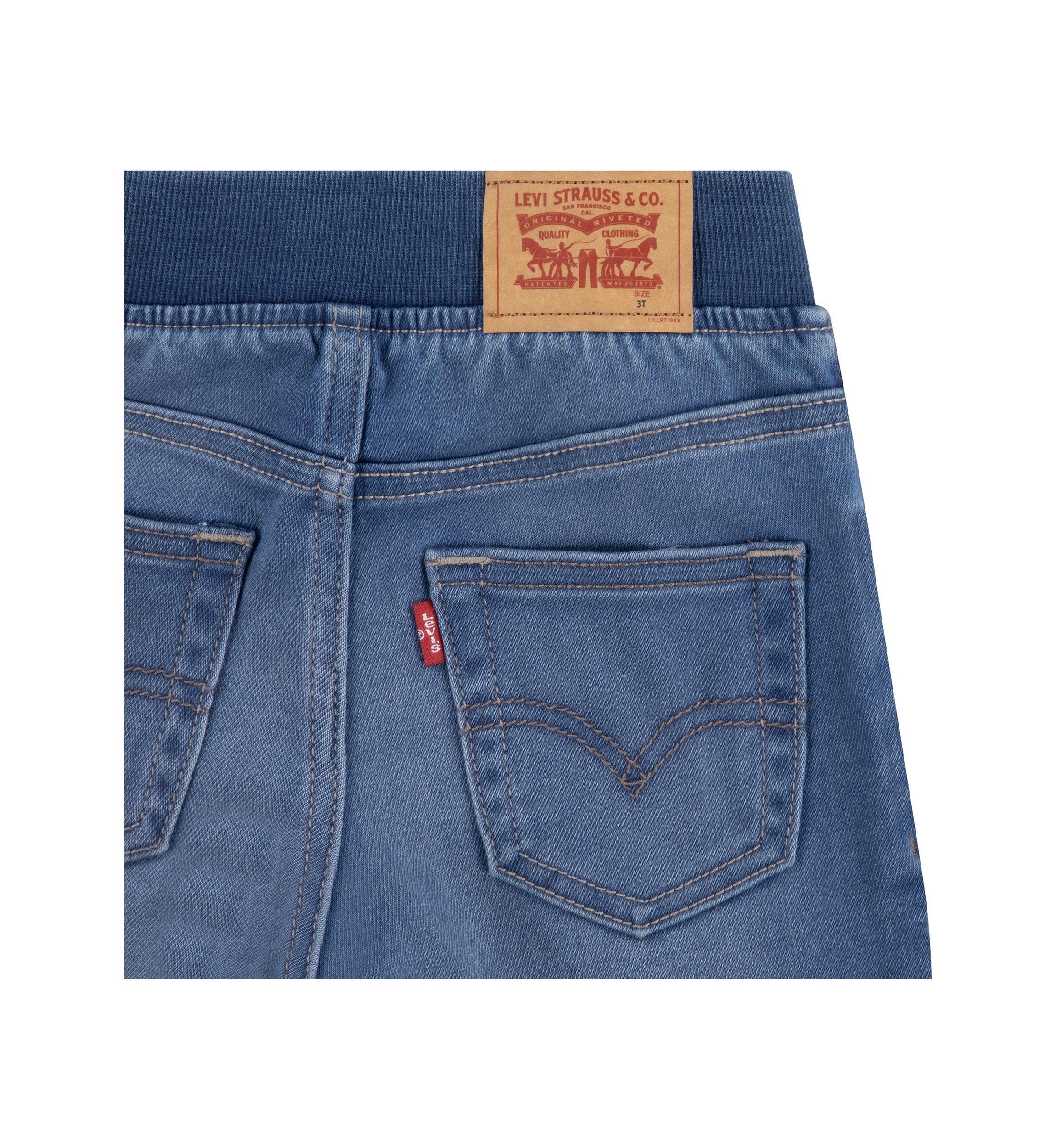 Toddler Girls Knit Denim Shorts