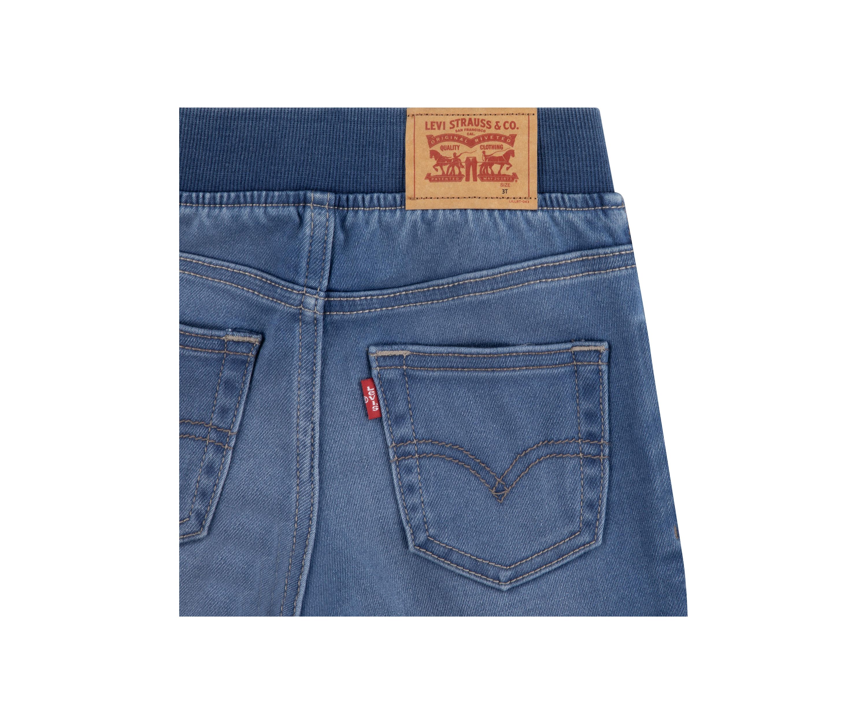 Toddler Girls Knit Denim Shorts