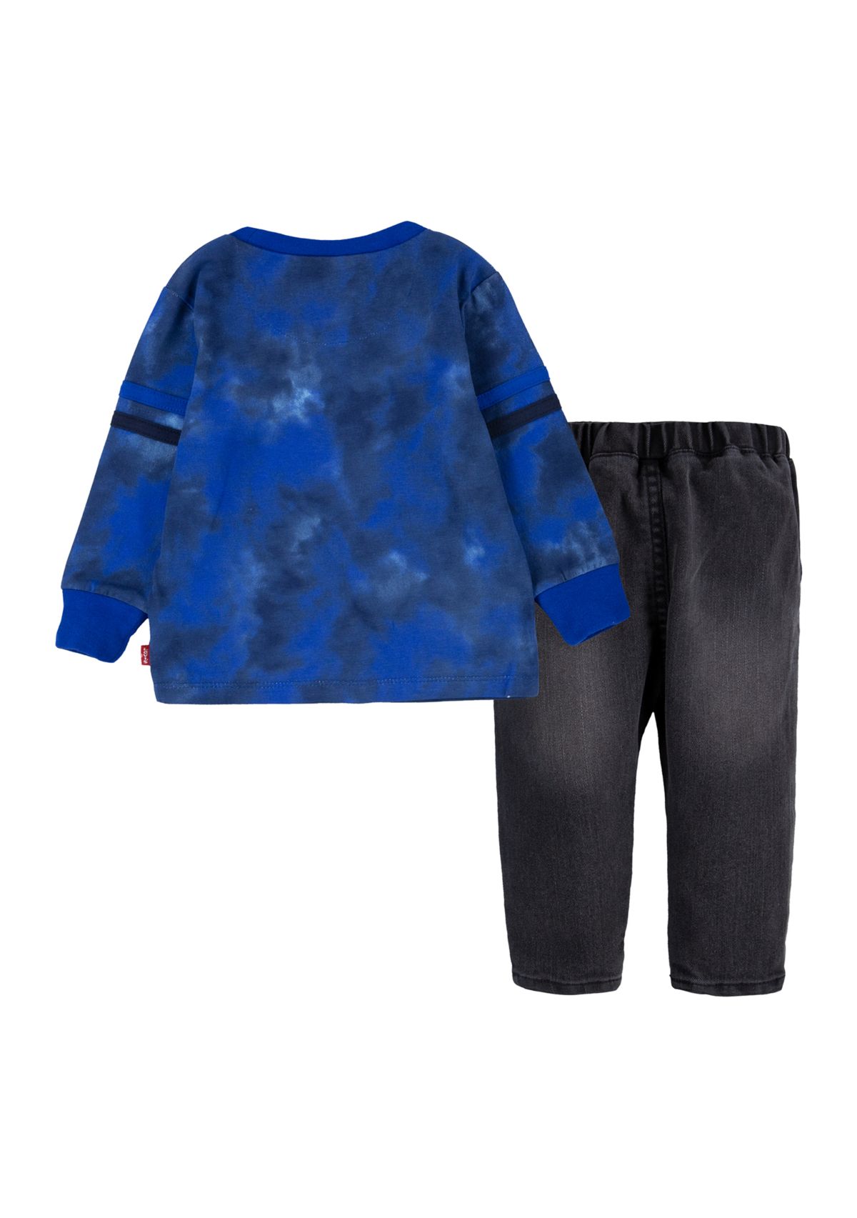 Toddler Boys Long Sleeve Tie Dye Shirt and Pants Set