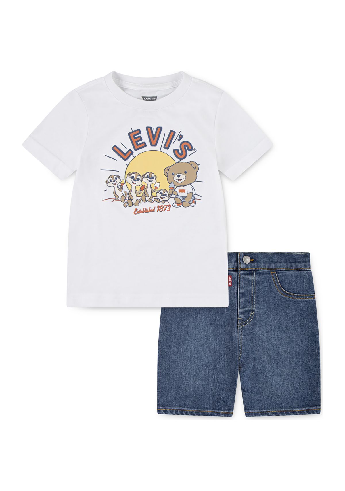 Toddler Boys Levi and Friends Denim Set