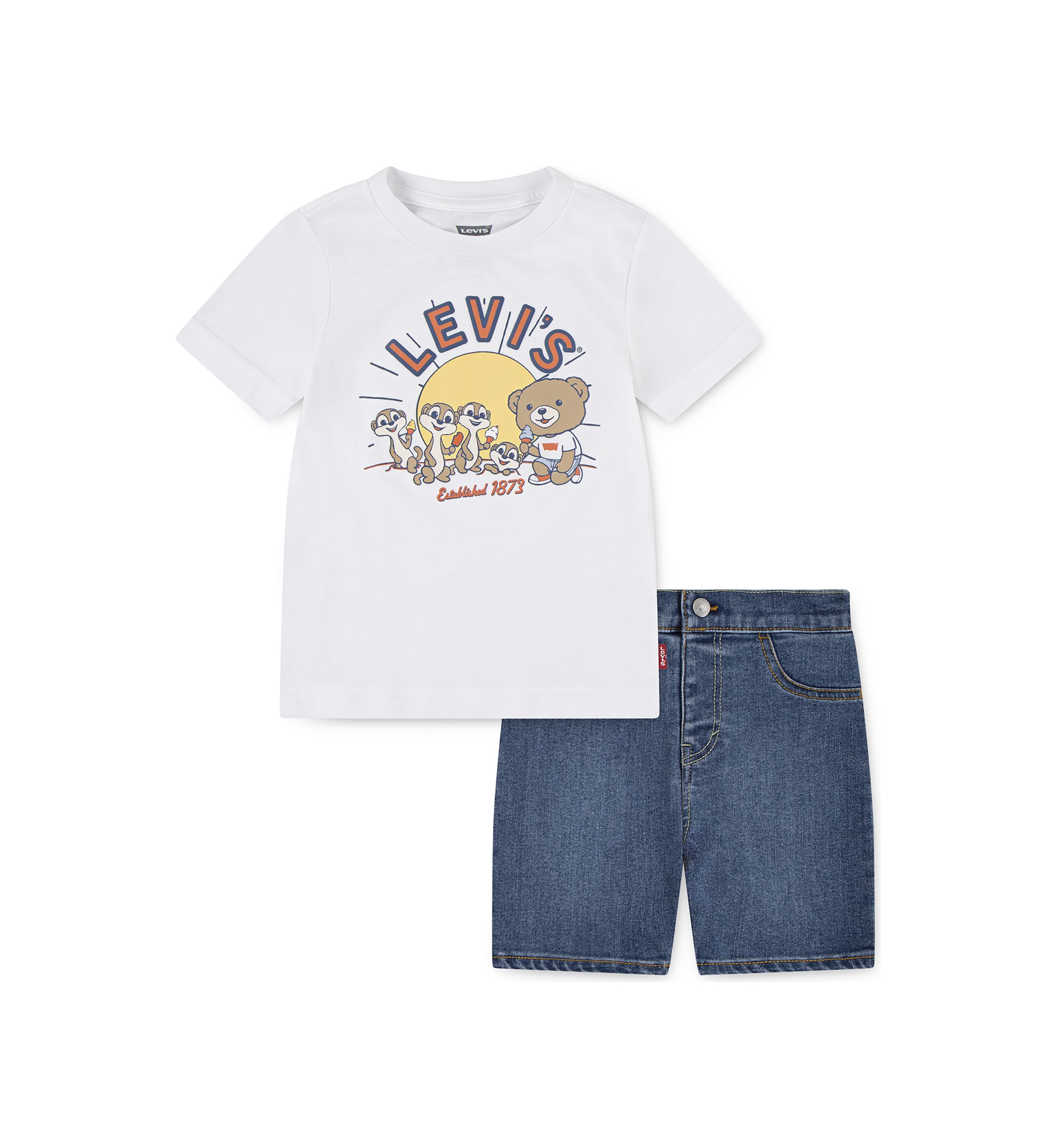 Toddler Boys Levi and Friends Denim Set