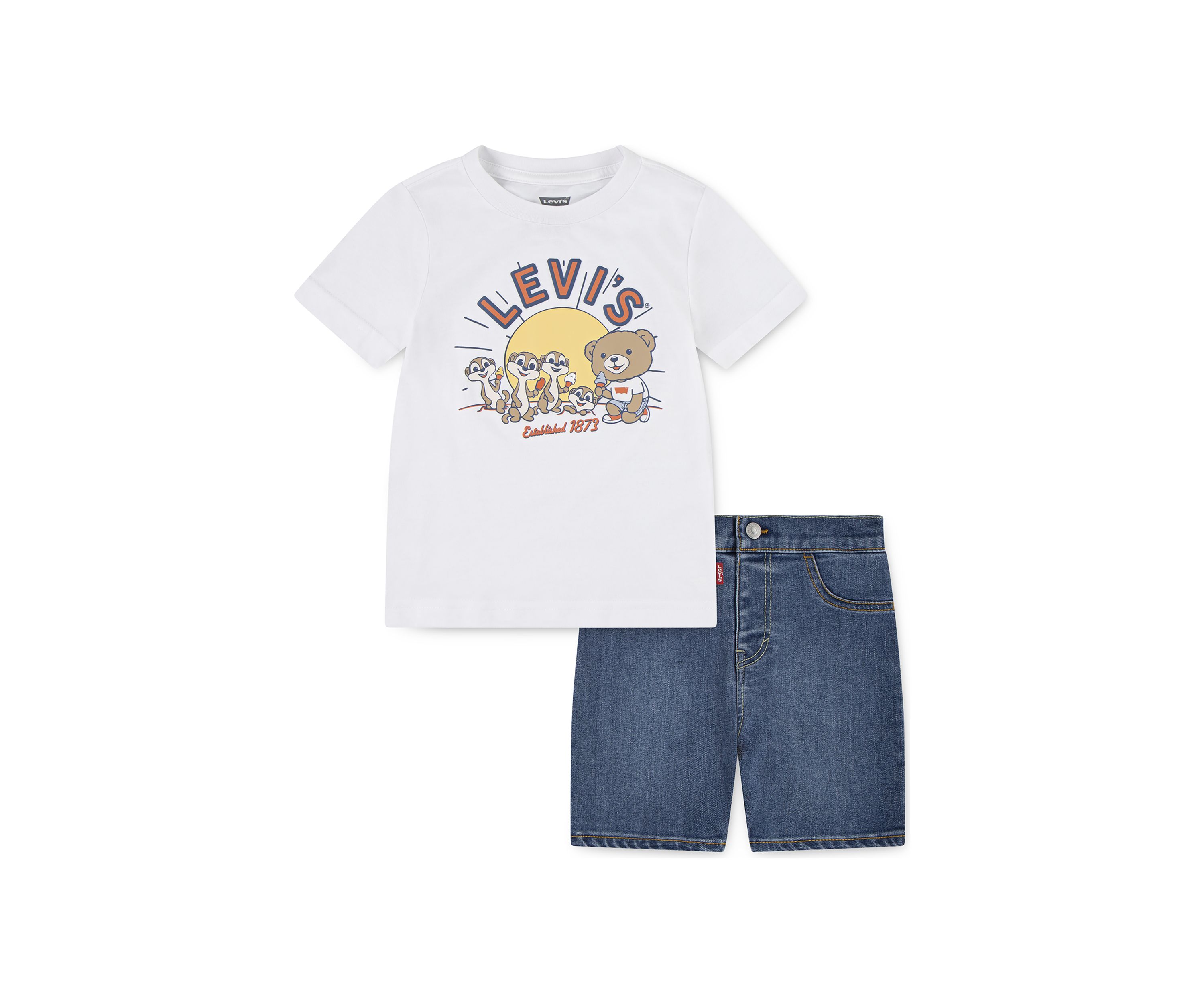Toddler Boys Levi and Friends Denim Set