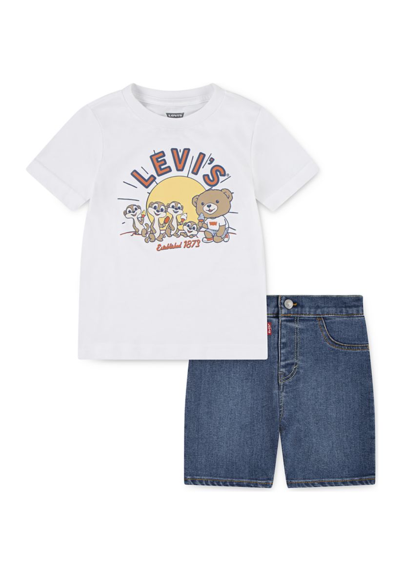 Toddler Boys Levi and Friends Denim Set