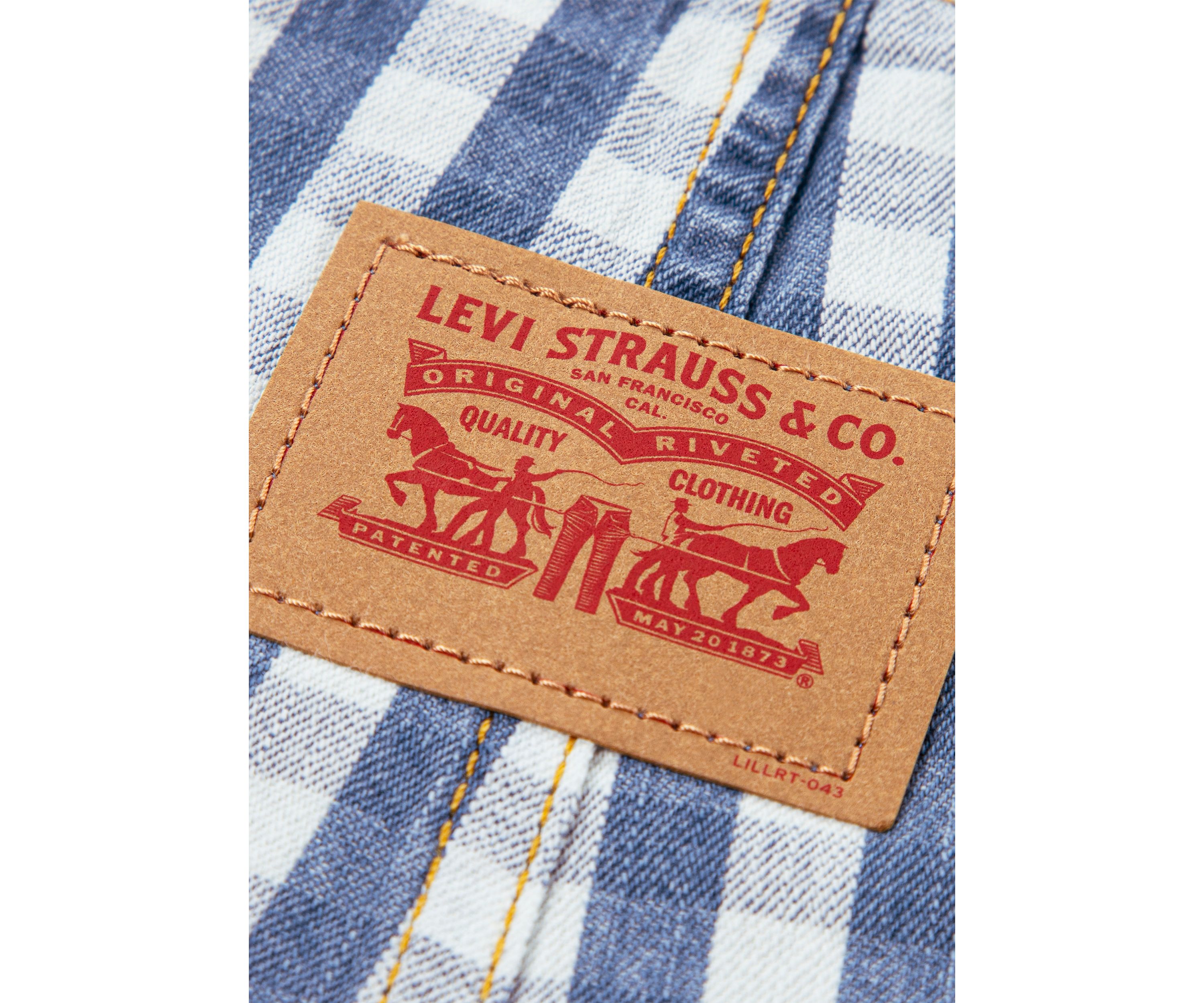 Toddler Boys Gingham Denim Overalls