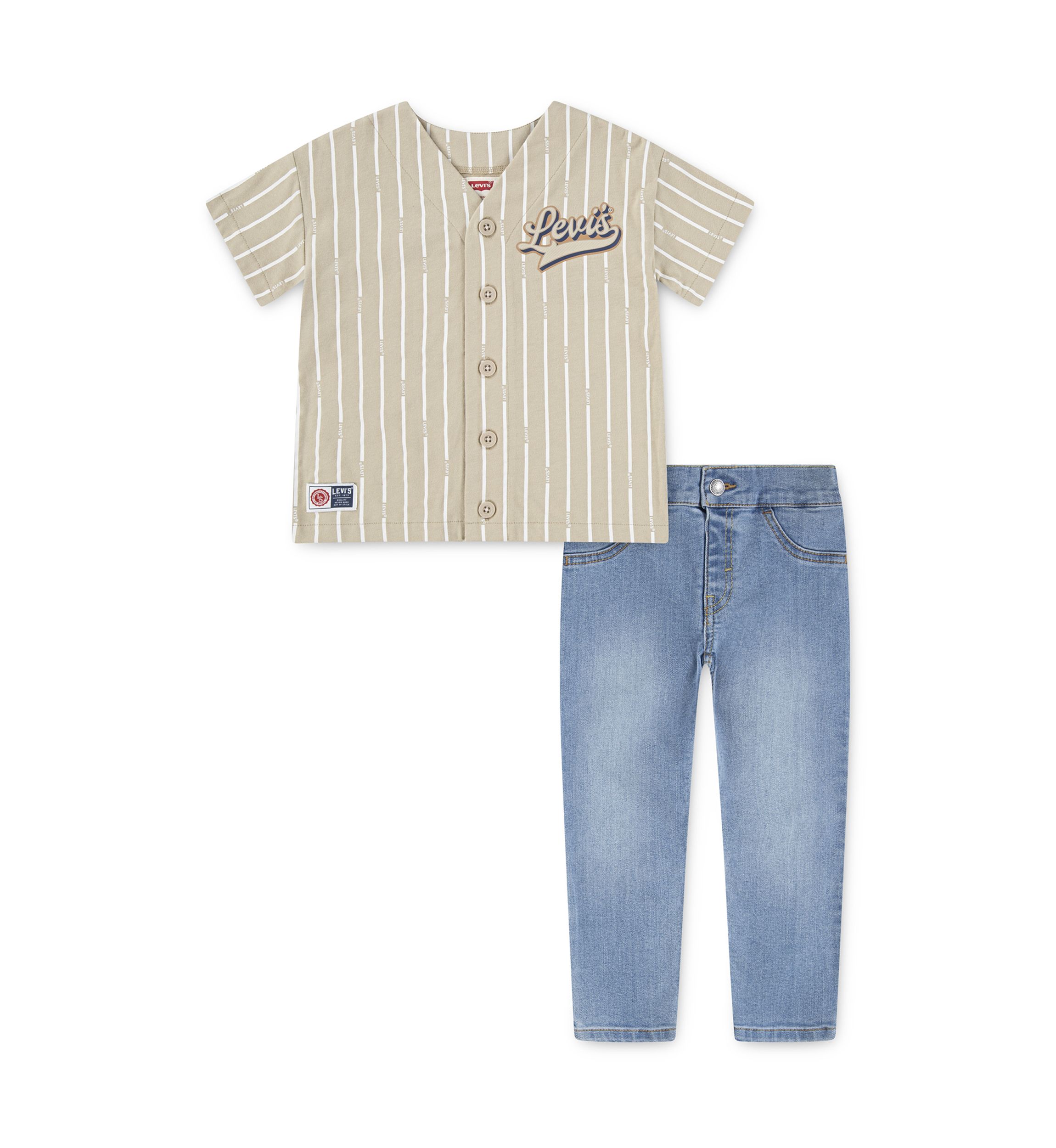 Toddler Boys Baseball T-Shirt and Pants Set