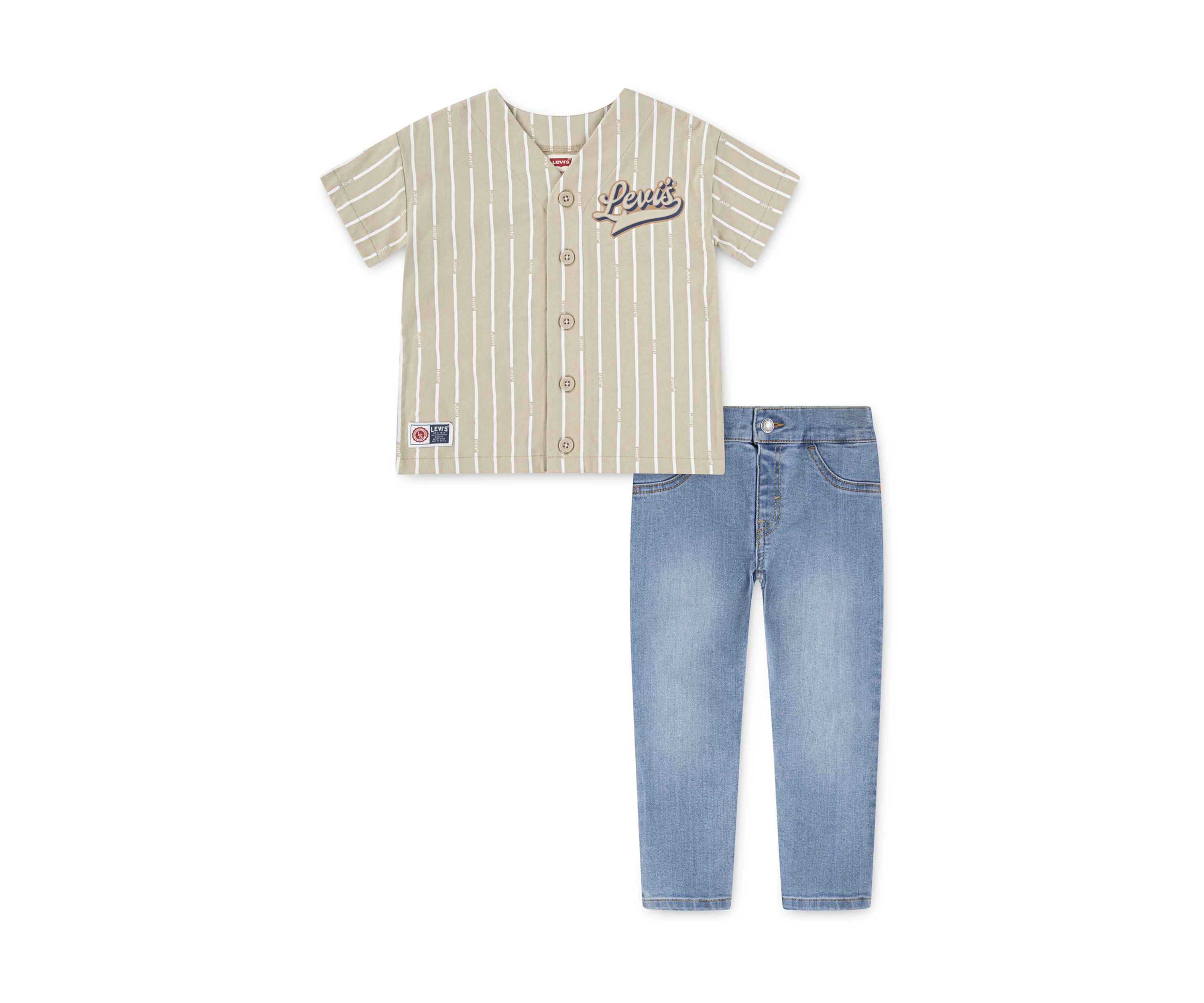 Toddler Boys Baseball T-Shirt and Pants Set