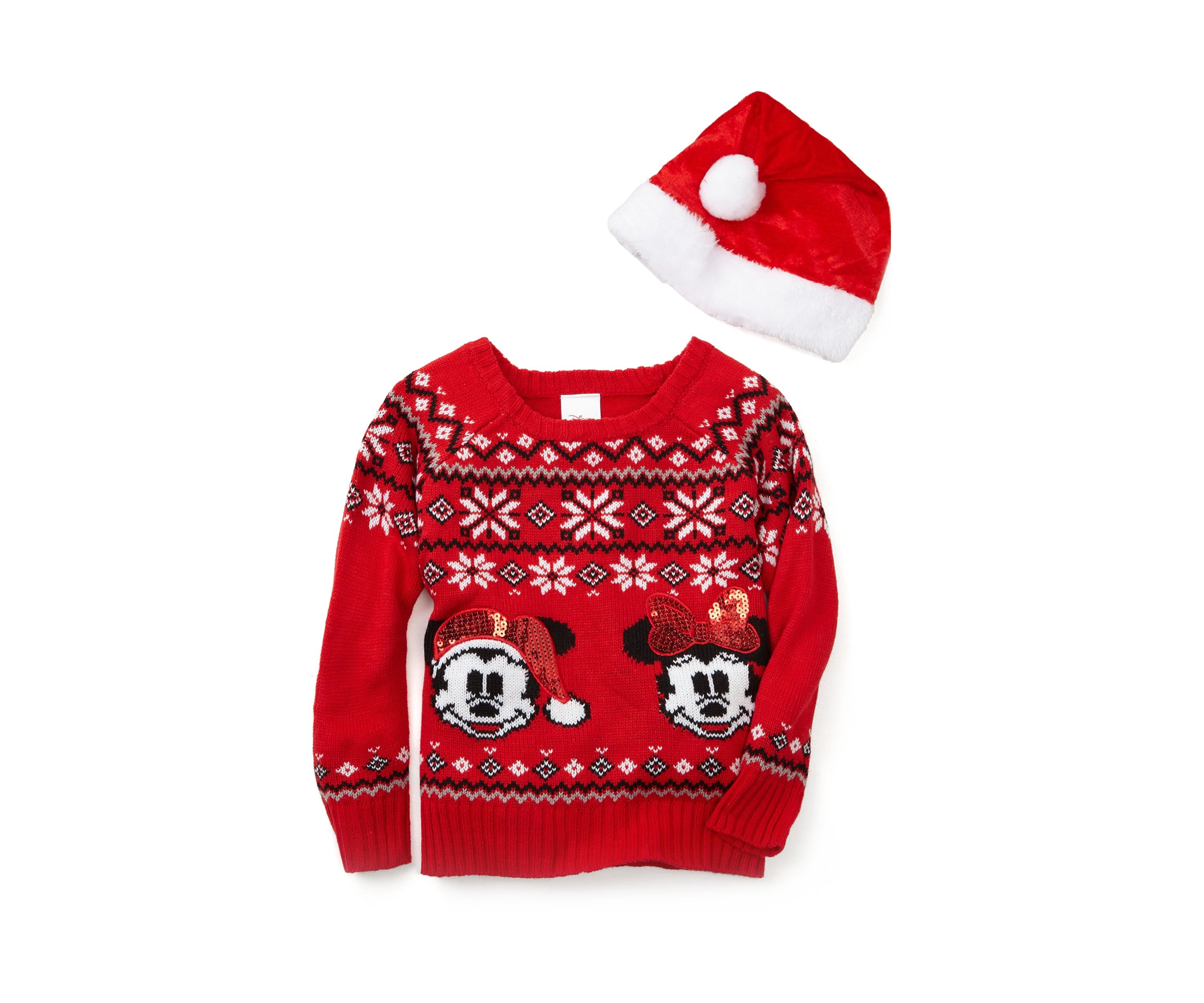 Toddler Girls Printed Sweater with Hat