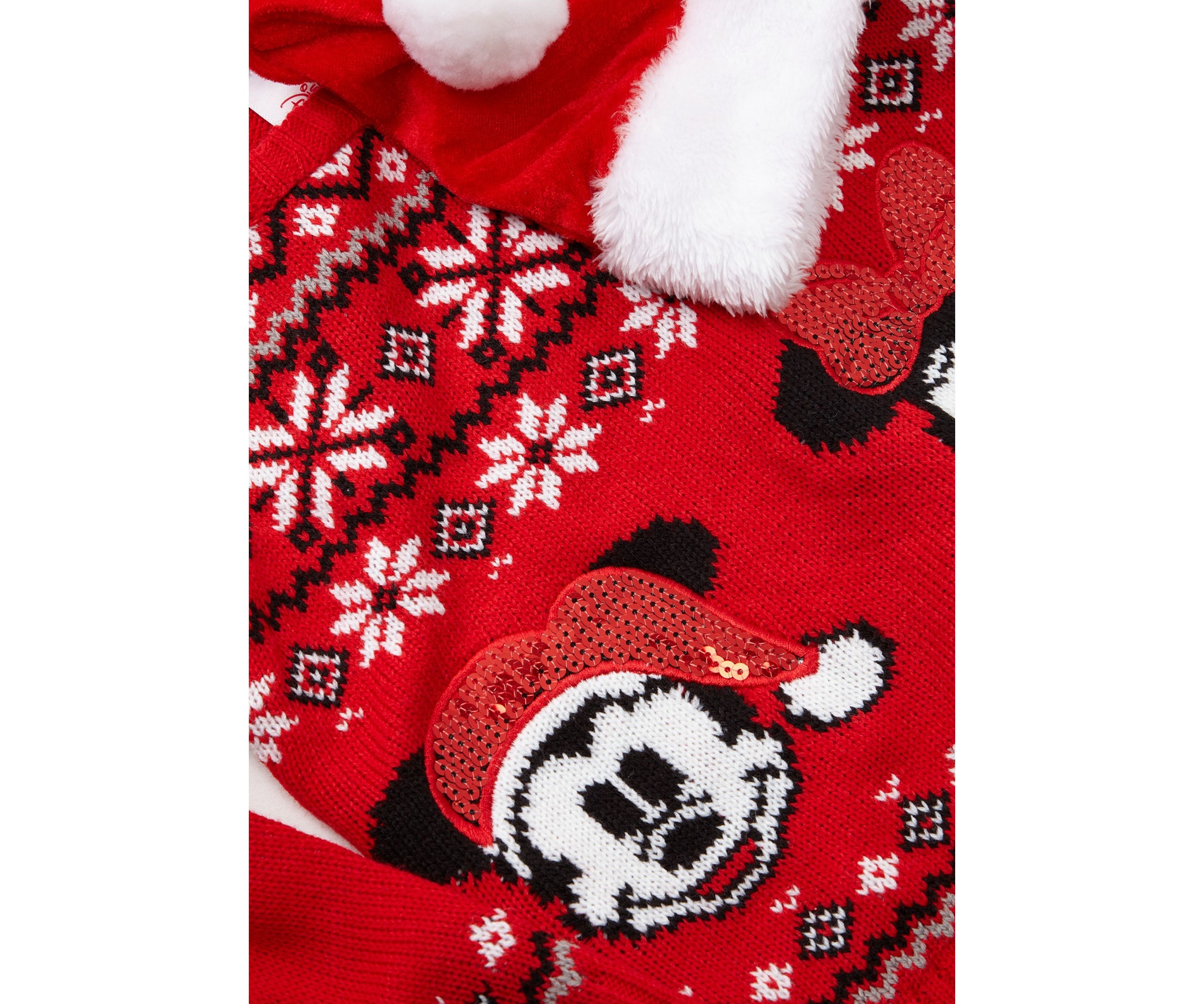 Toddler Girls Printed Sweater with Hat