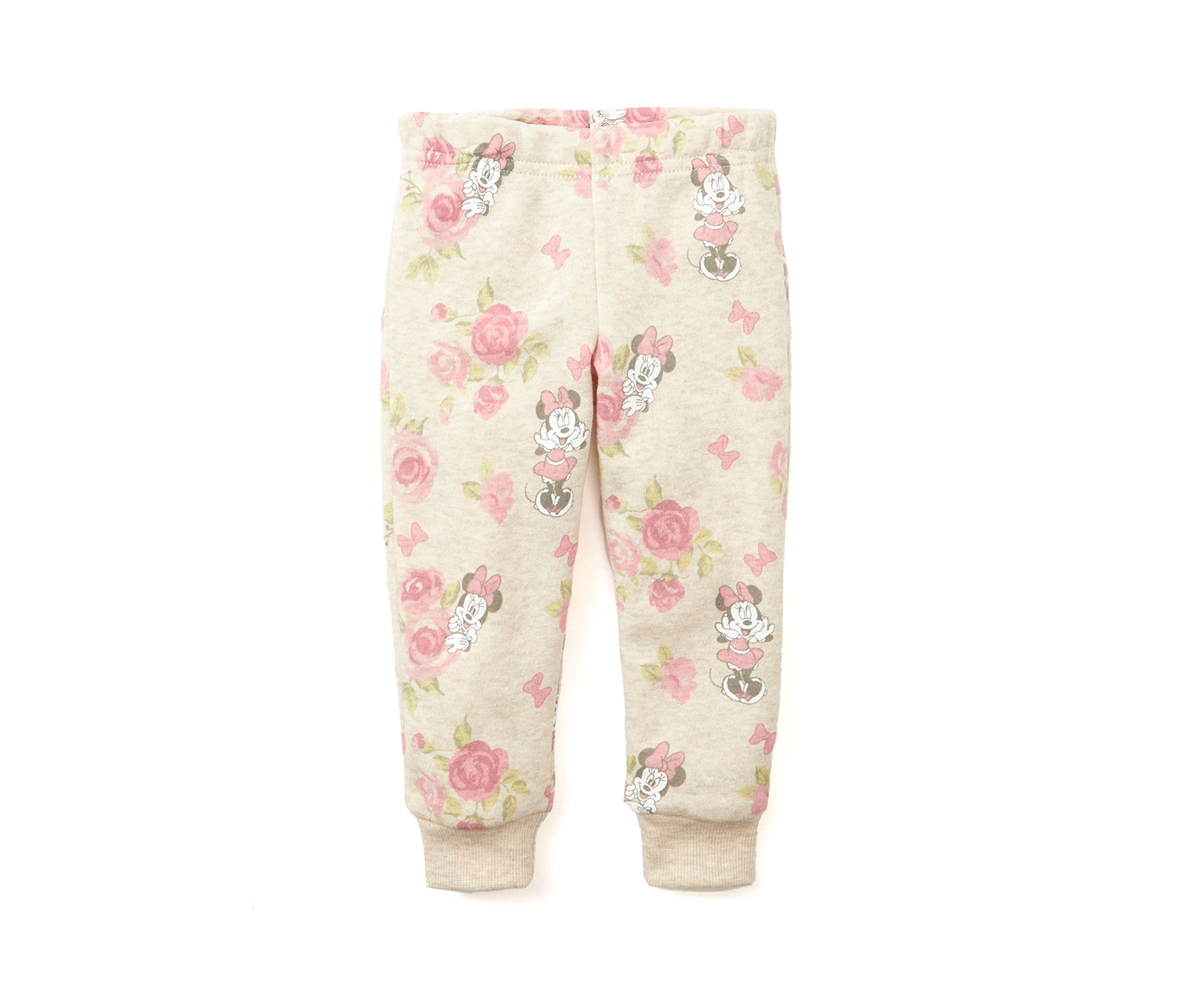 Baby Girls Minnie Mouse Graphic Sweatshirt and Printed Sweatpants Set
