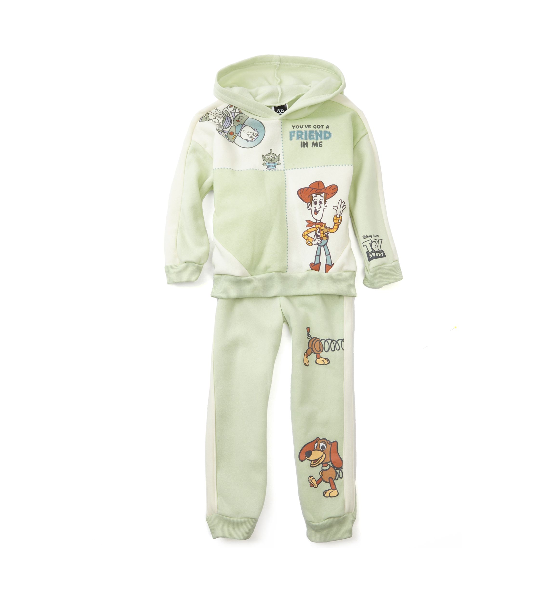 Toddler Boys Printed Hoodie and Joggers Set